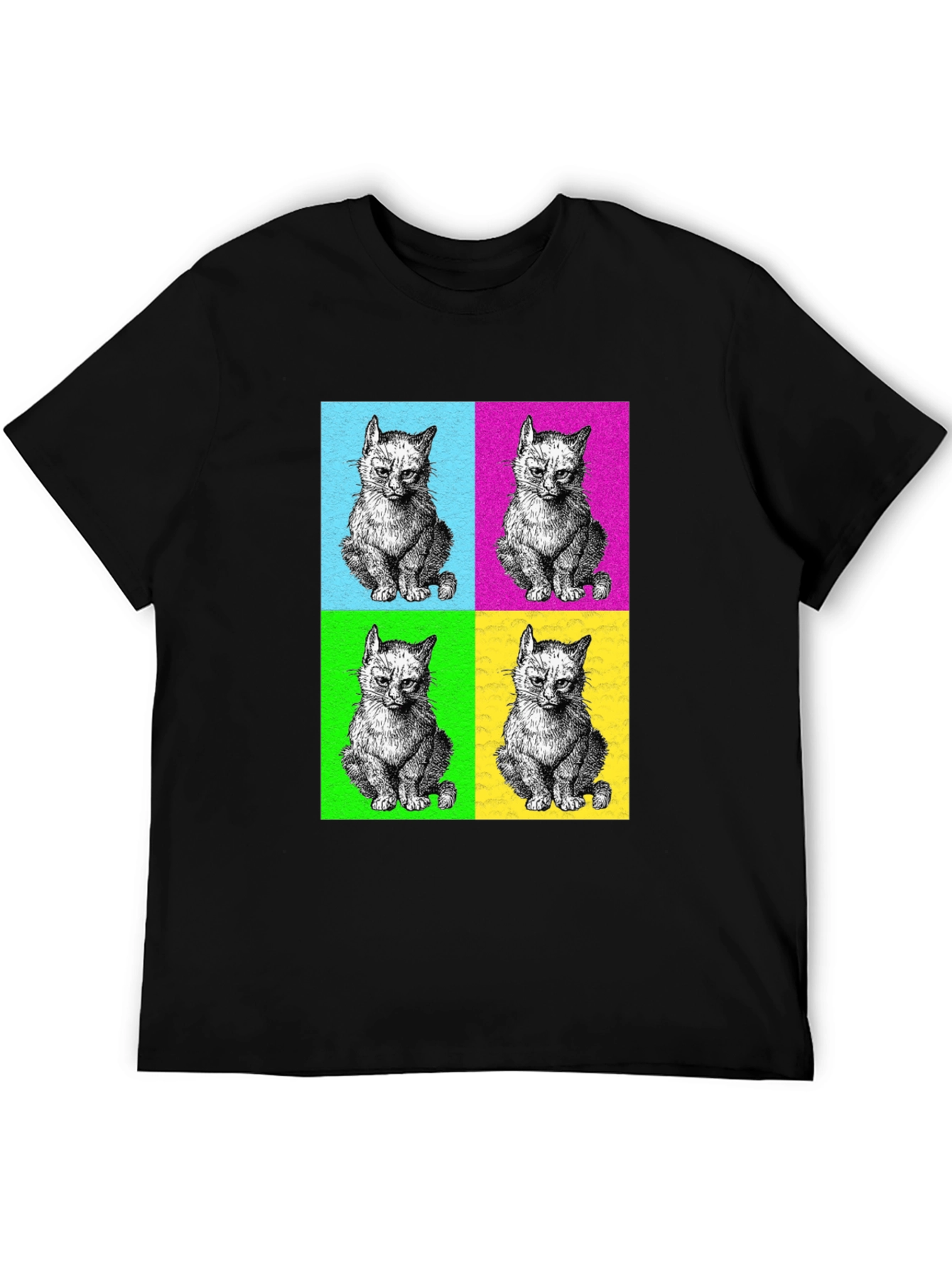 Pop Art Kitten T-Shirt - Cool Graphic Tee