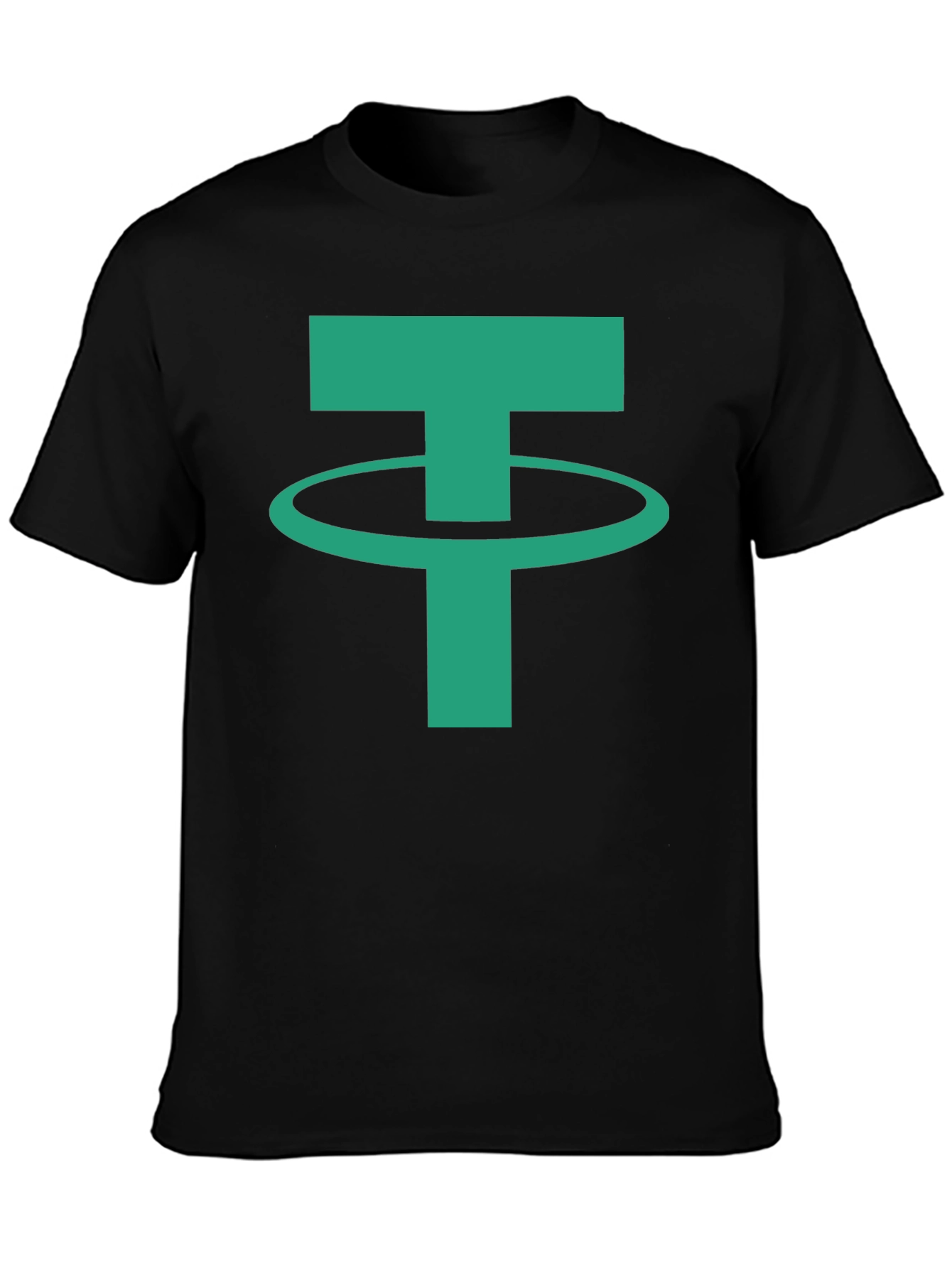 Tether Crypto Logo T-Shirt - Black