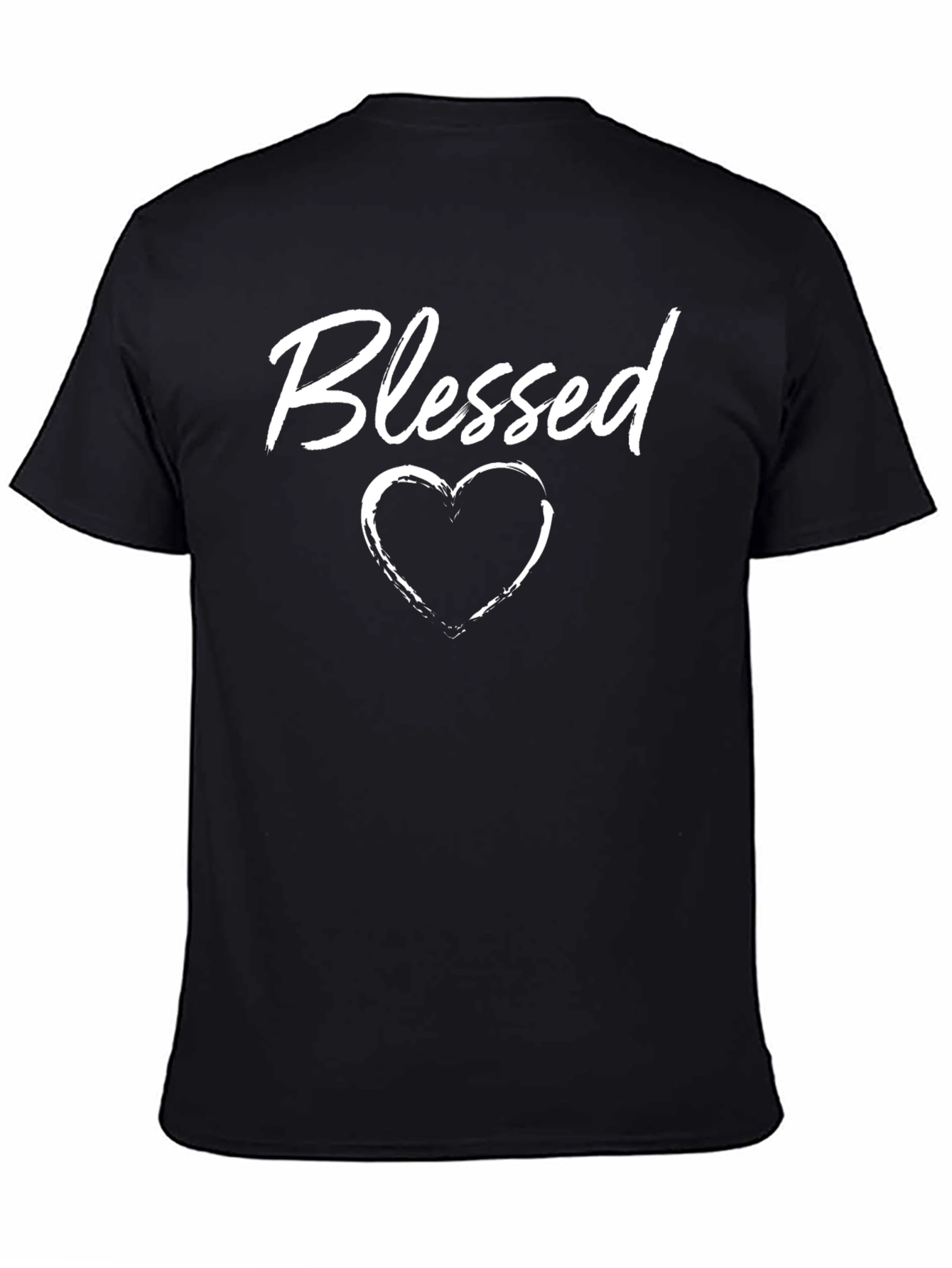 Blessed Heart Graphic T-Shirt - Black