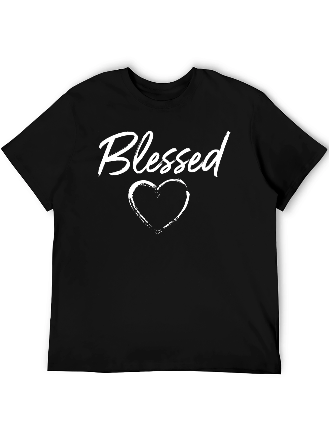 Blessed Heart Graphic T-Shirt - Black
