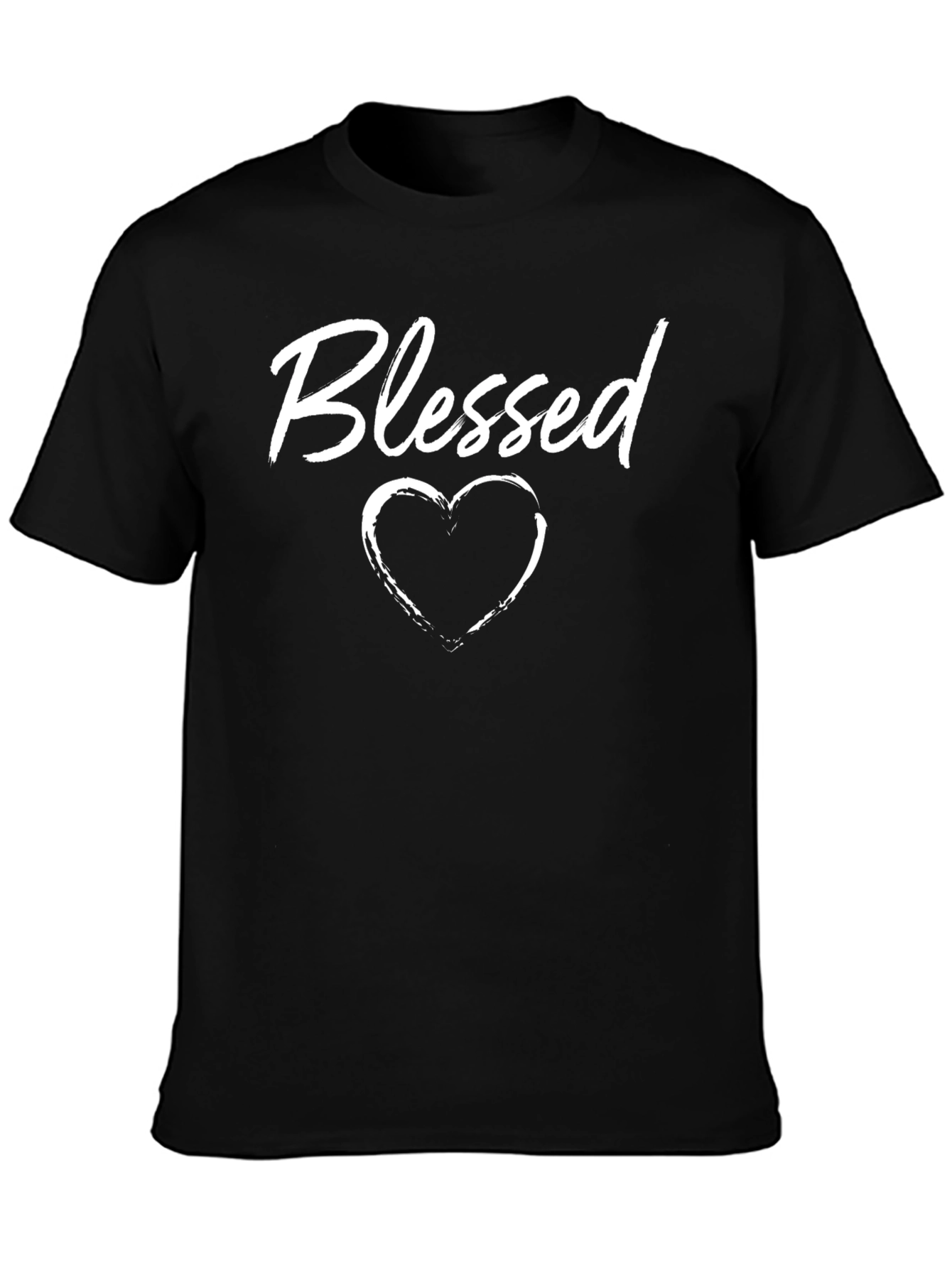 Blessed Heart Graphic T-Shirt - Black