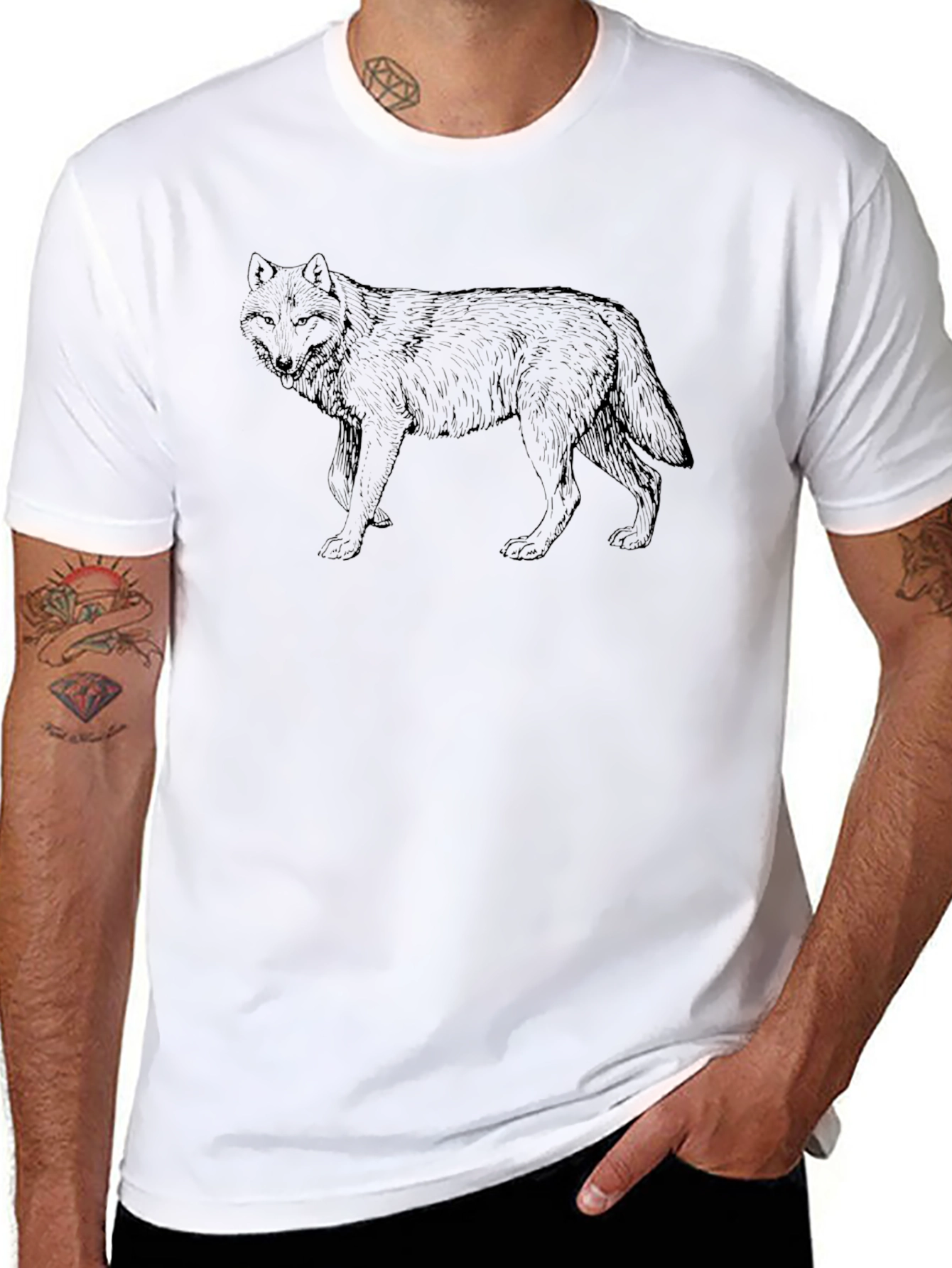 Black Wolf Graphic Tee
