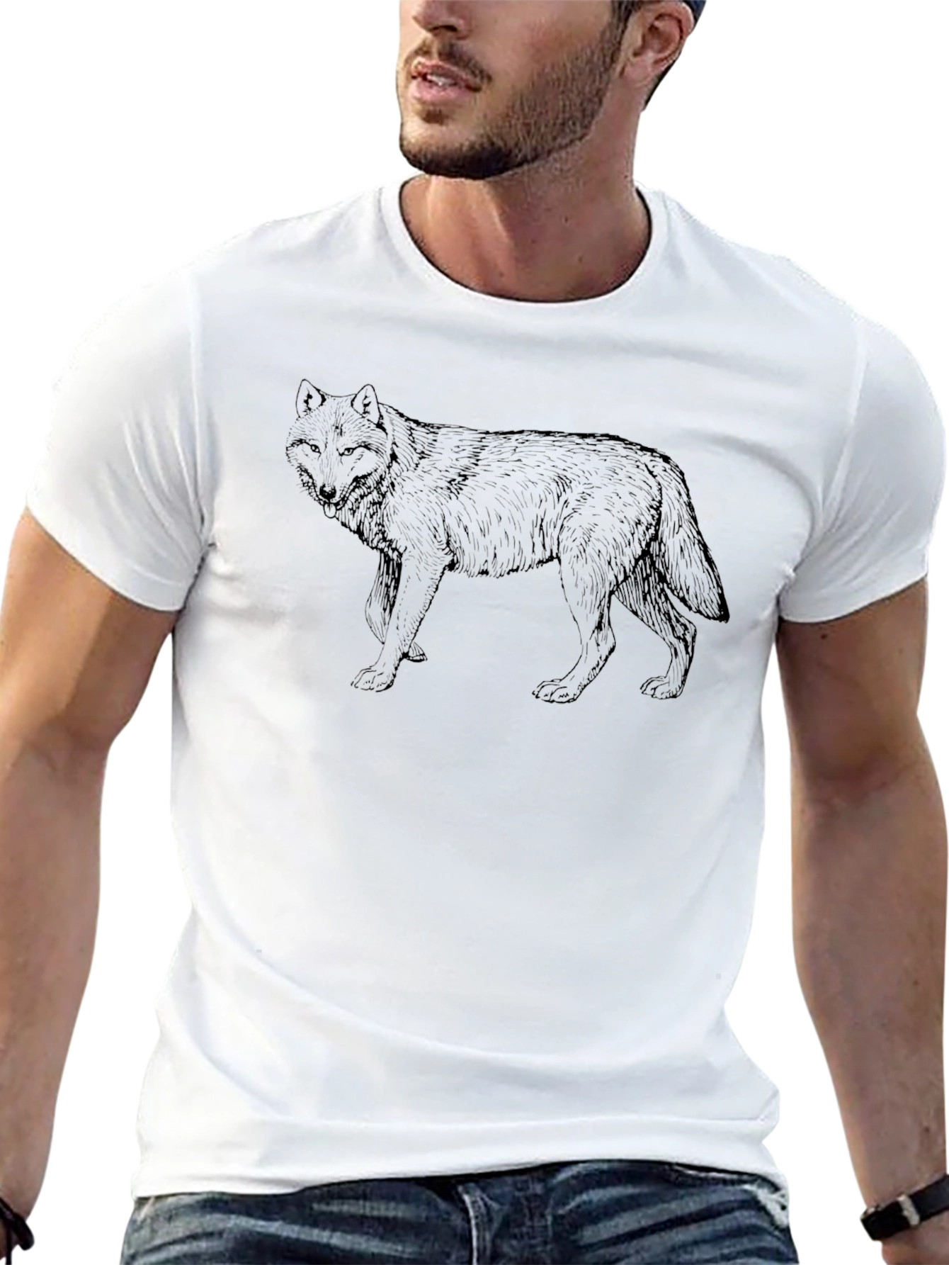Black Wolf Graphic Tee