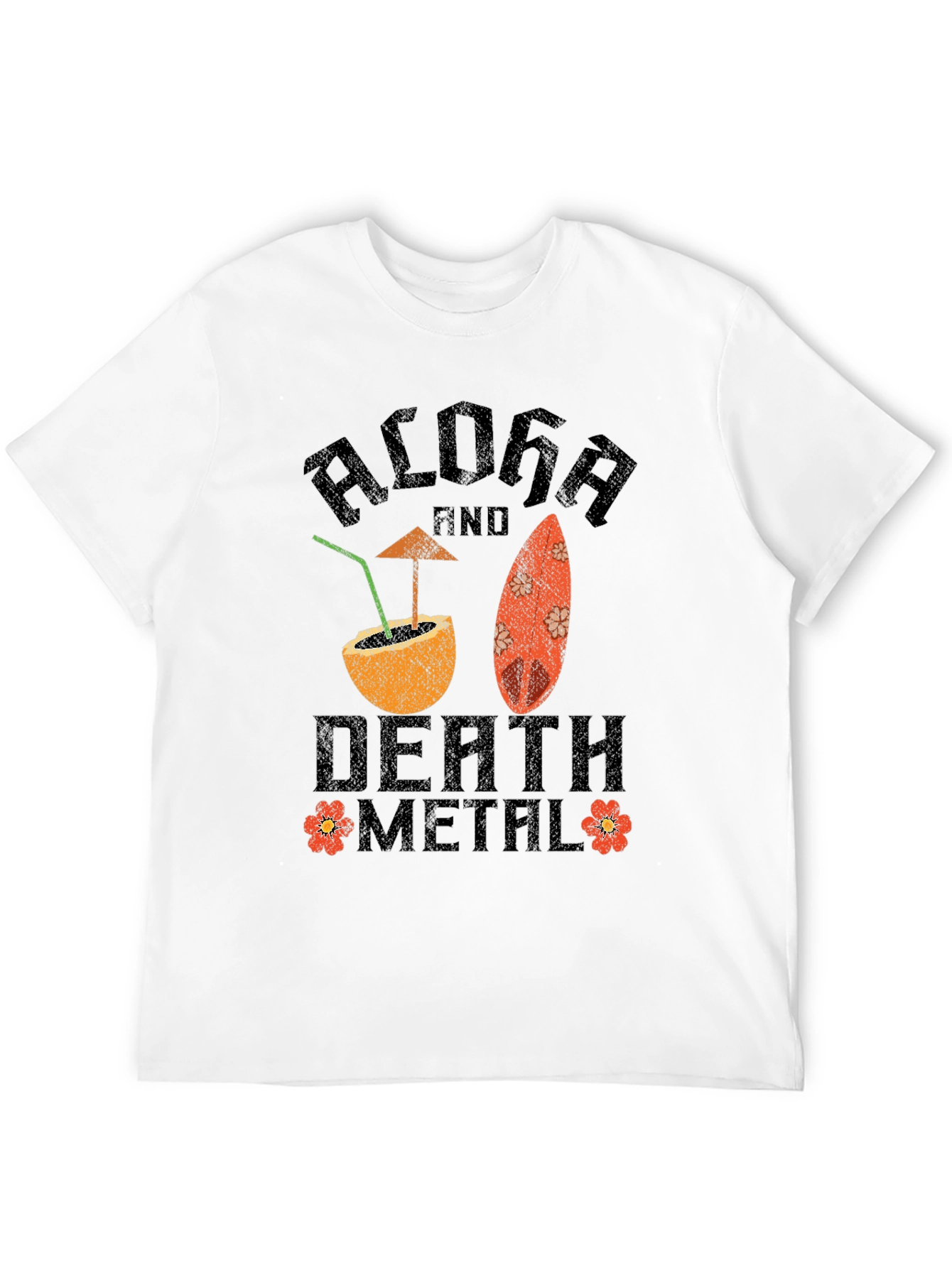 Aloha Death Metal Graphic T-Shirt