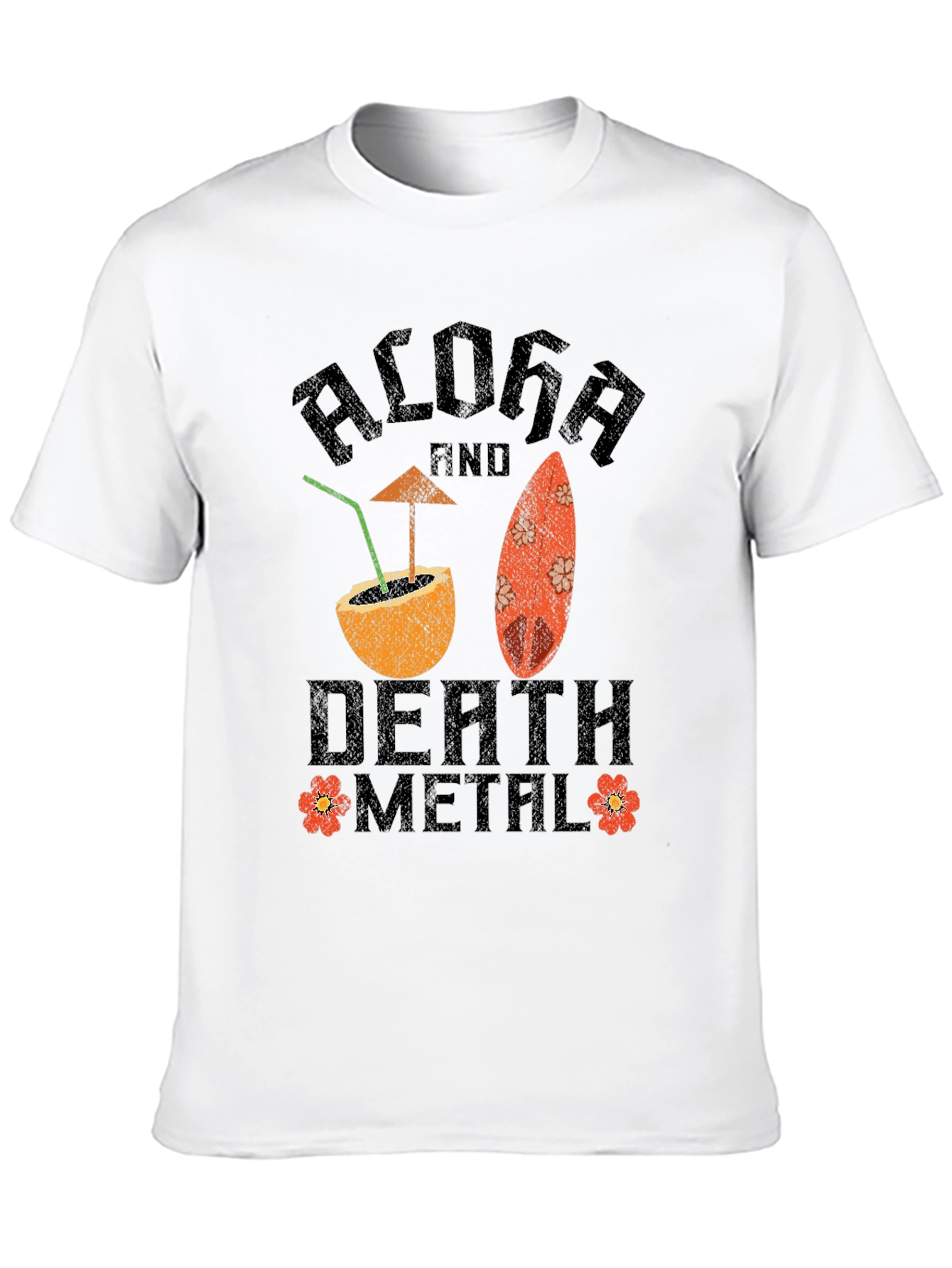 Aloha Death Metal Graphic T-Shirt