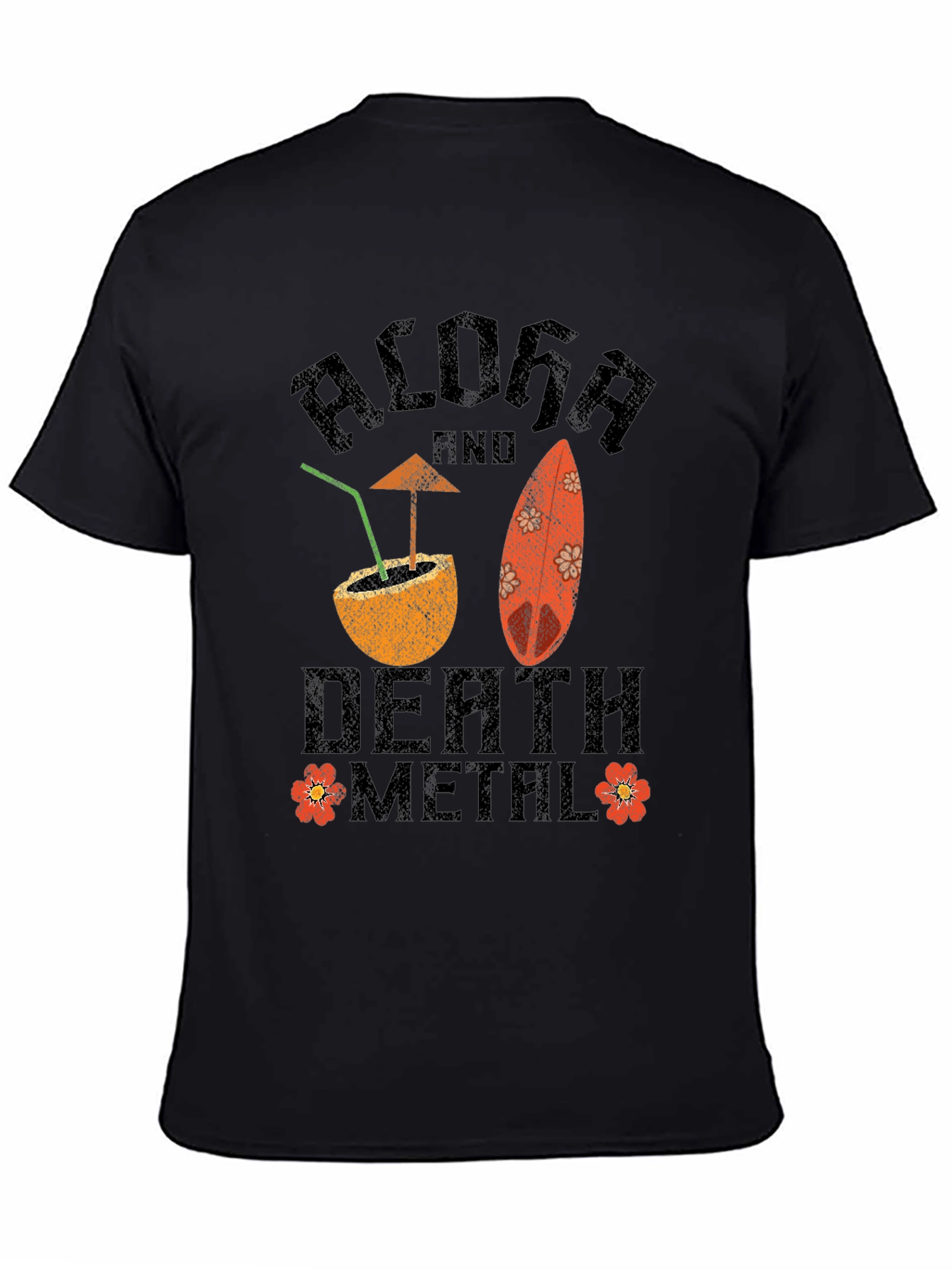 Aloha Death Metal Graphic T-Shirt