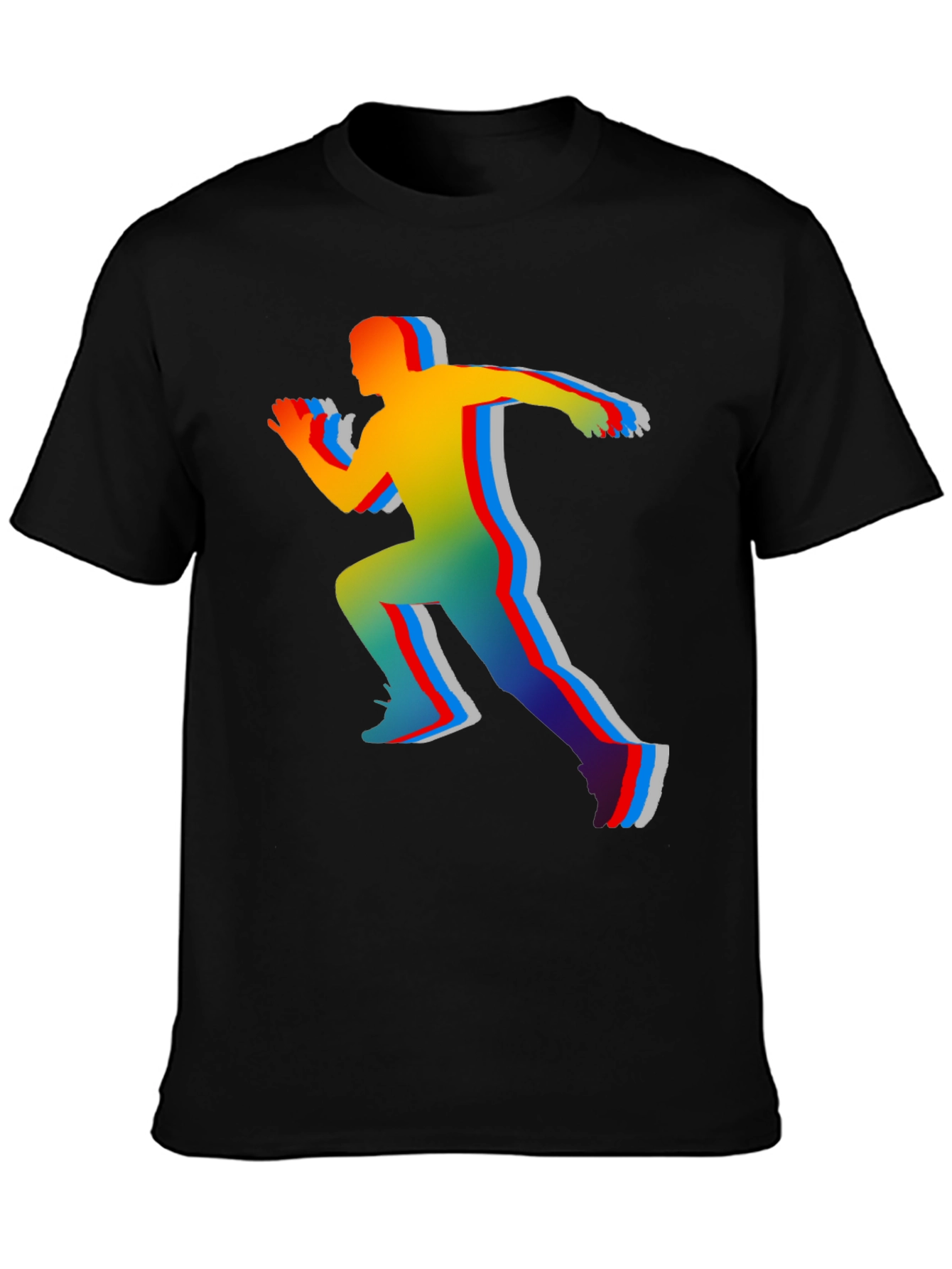 Colorful Runner Graphic T-Shirt