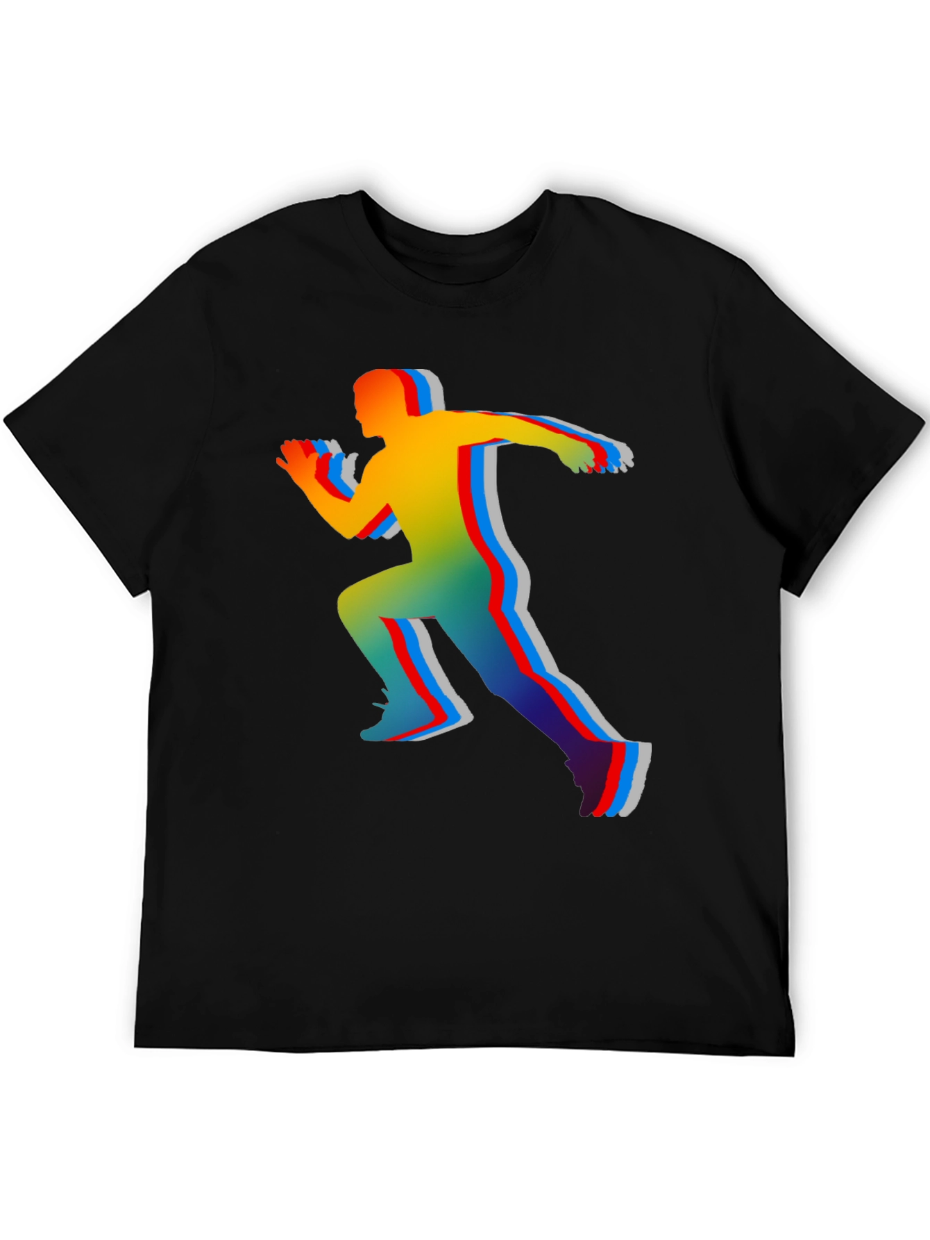 Colorful Runner Graphic T-Shirt