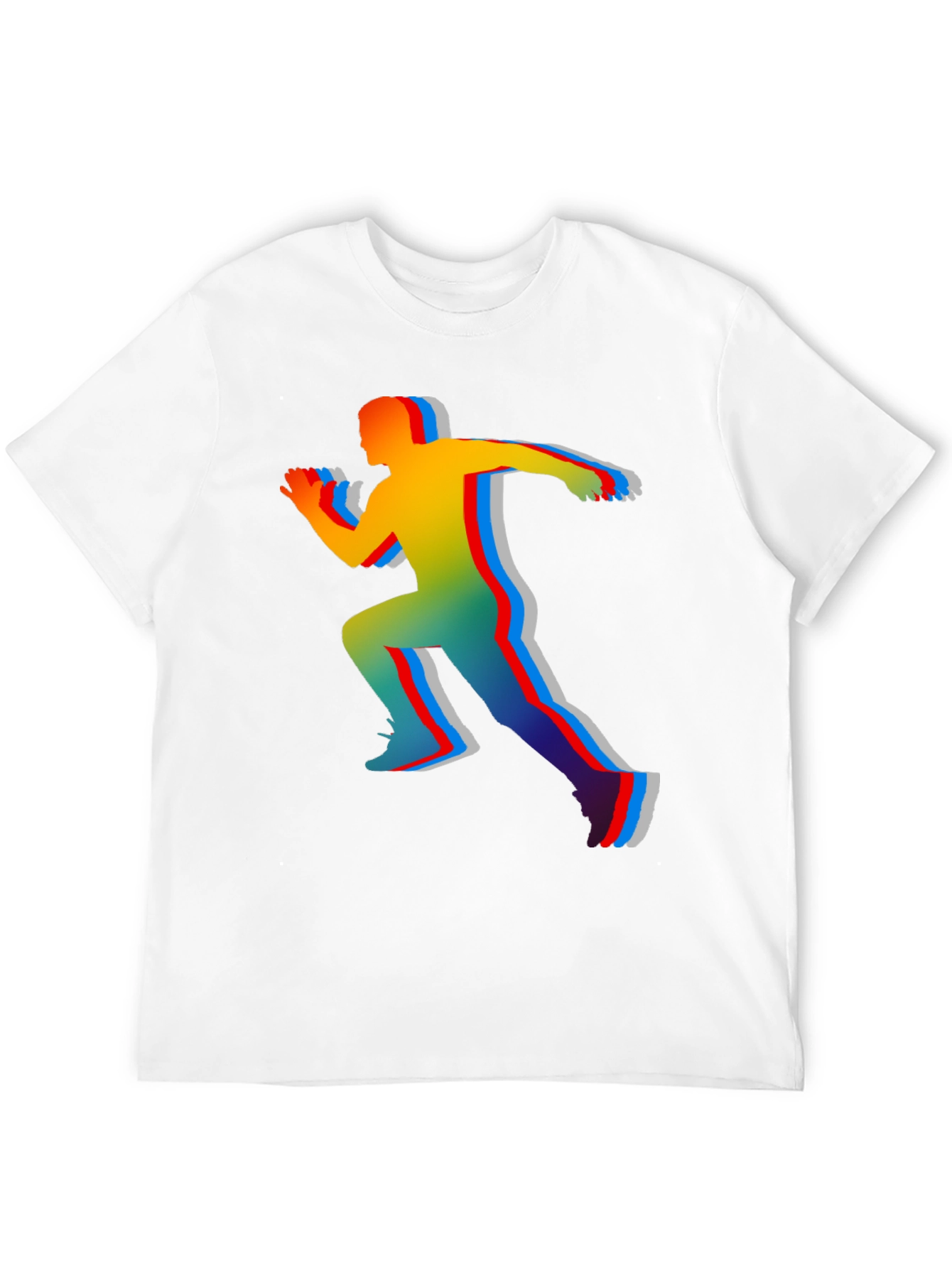 Colorful Runner Graphic T-Shirt