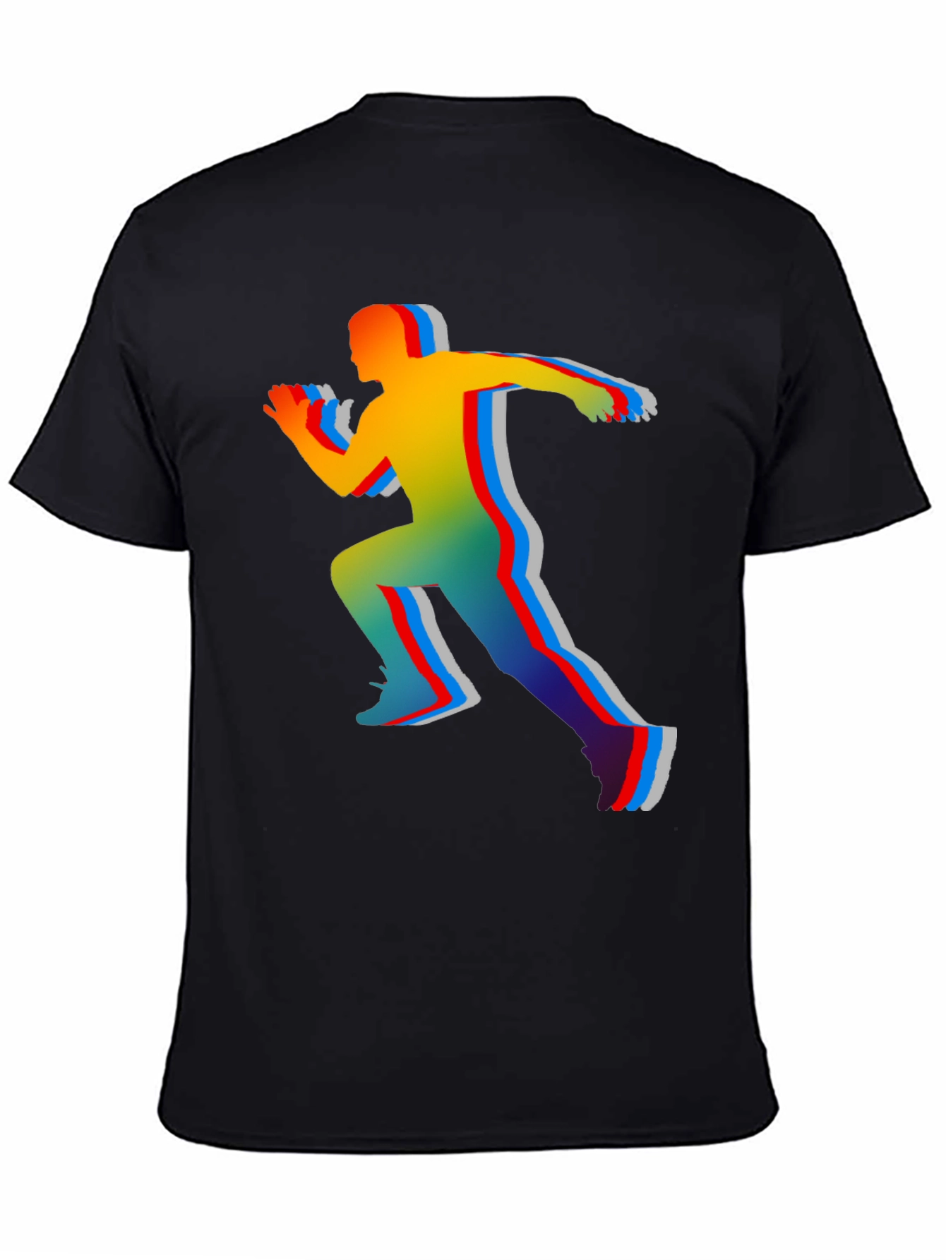 Colorful Runner Graphic T-Shirt