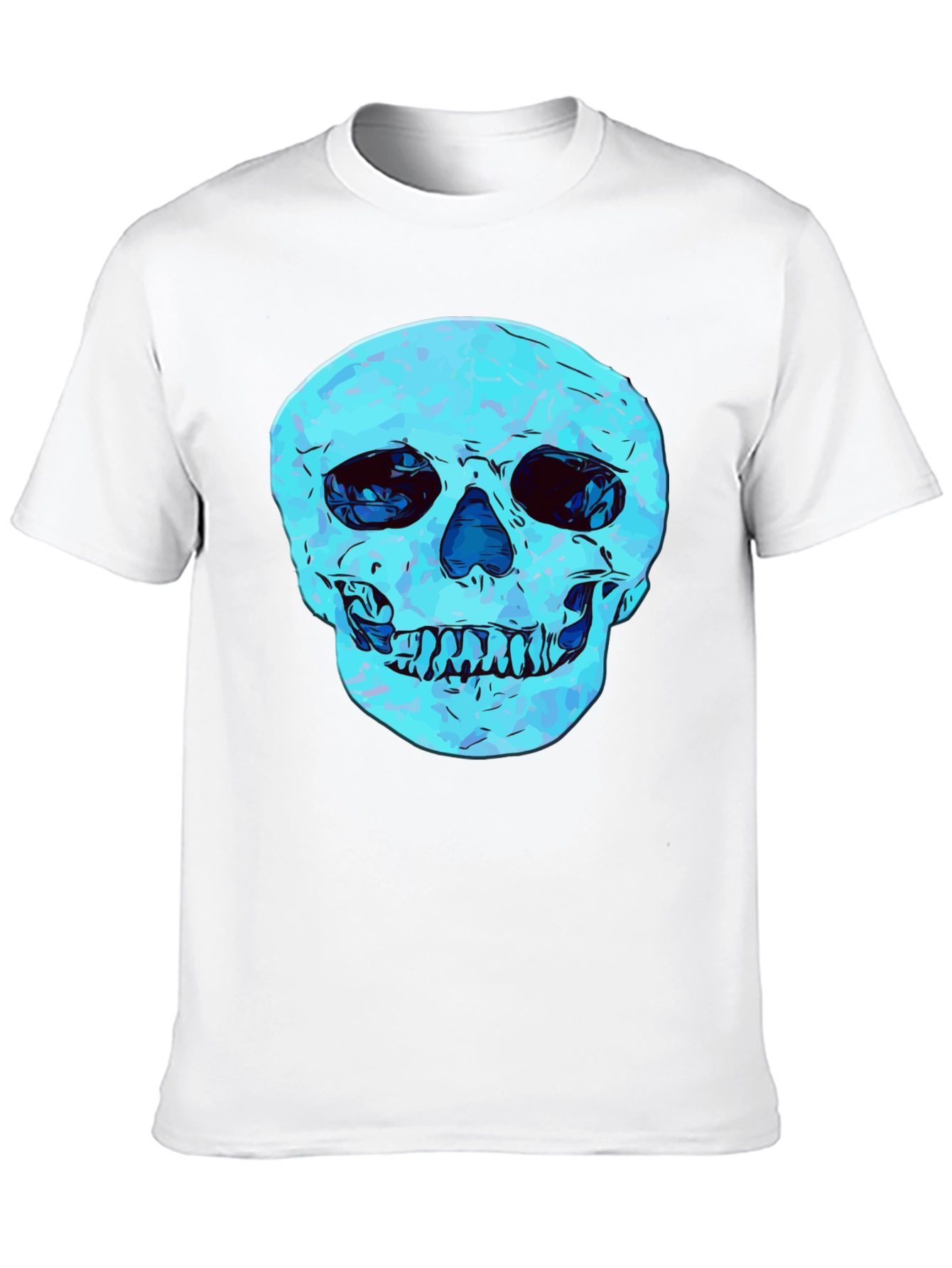 Cool Skull Graphic Print Black T-Shirt