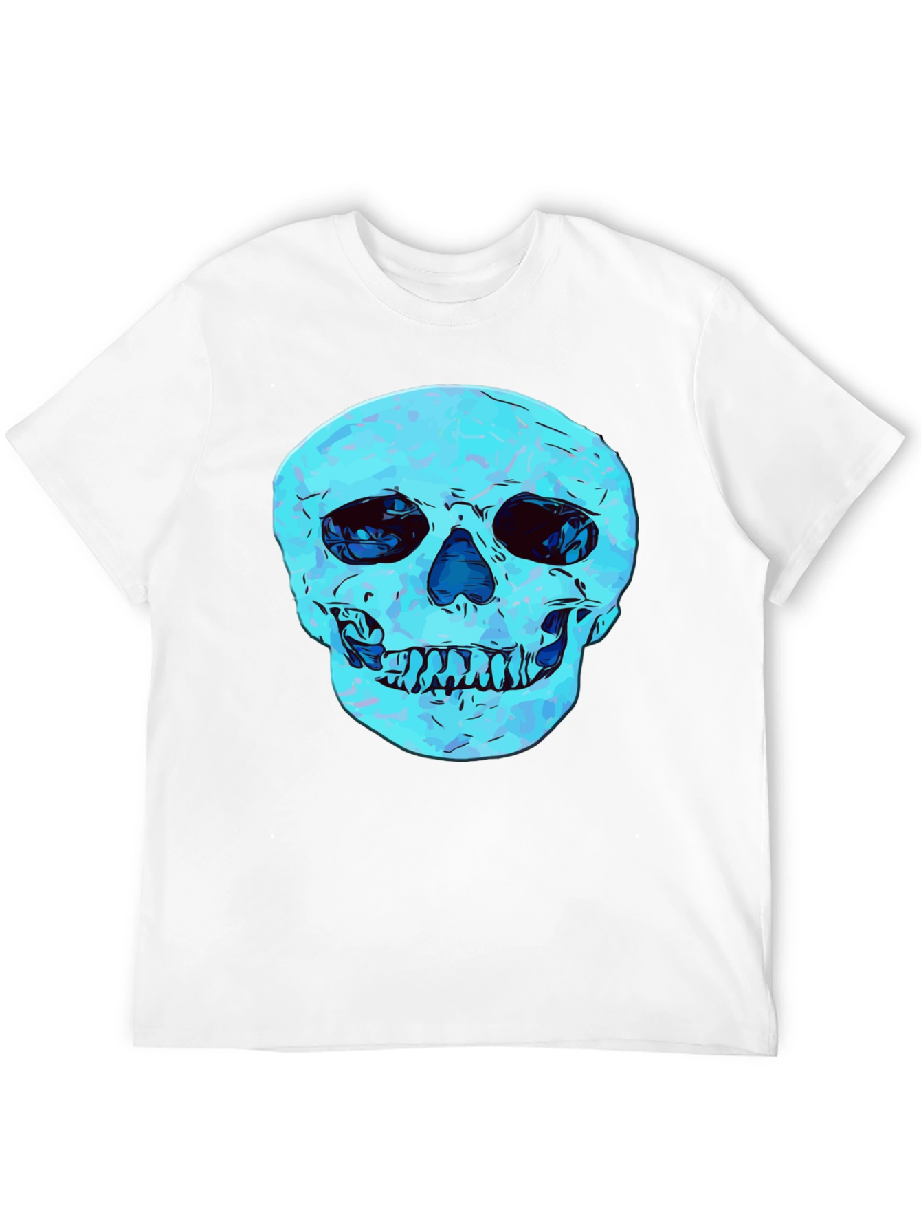 Cool Skull Graphic Print Black T-Shirt