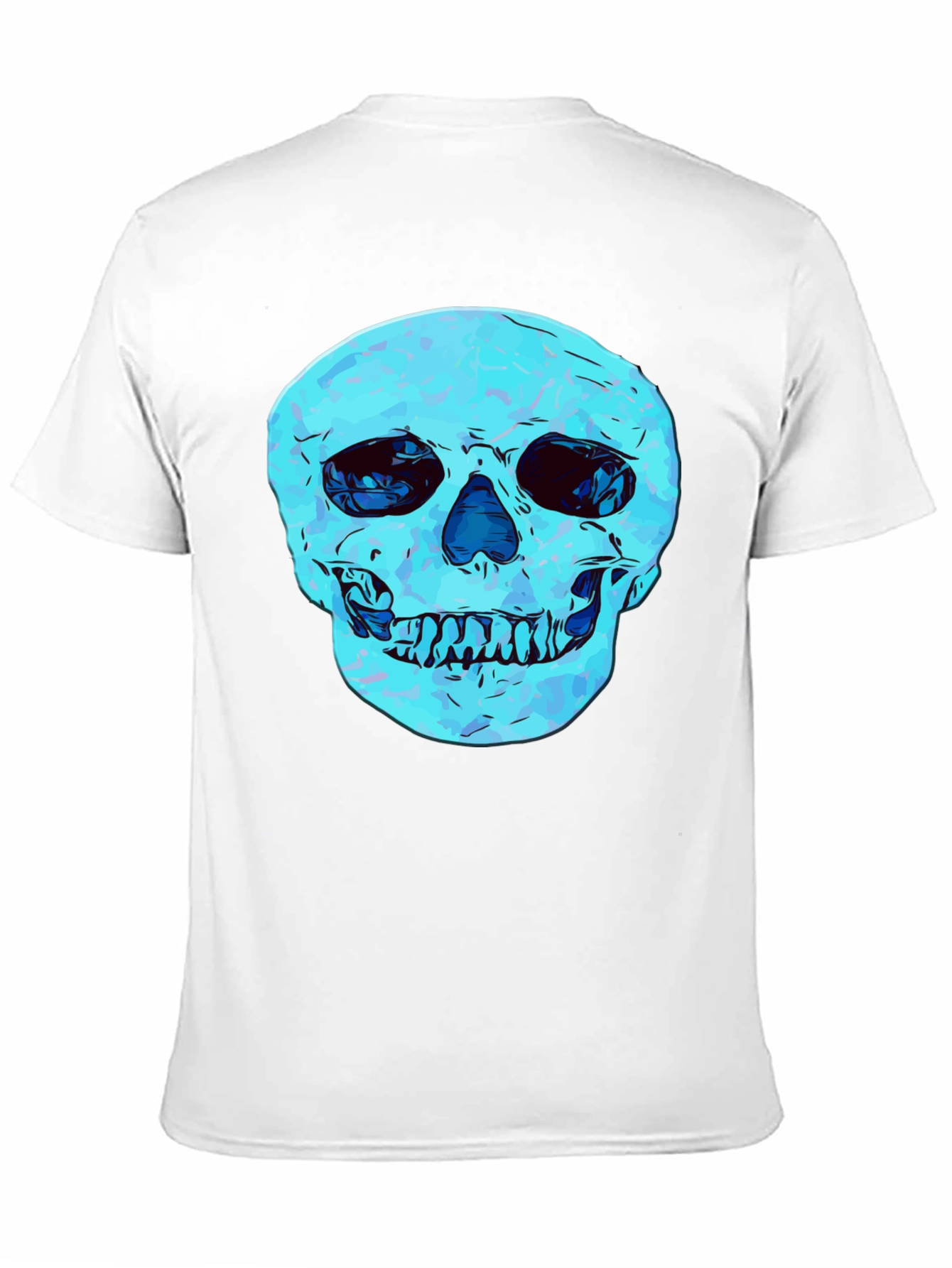 Cool Skull Graphic Print Black T-Shirt