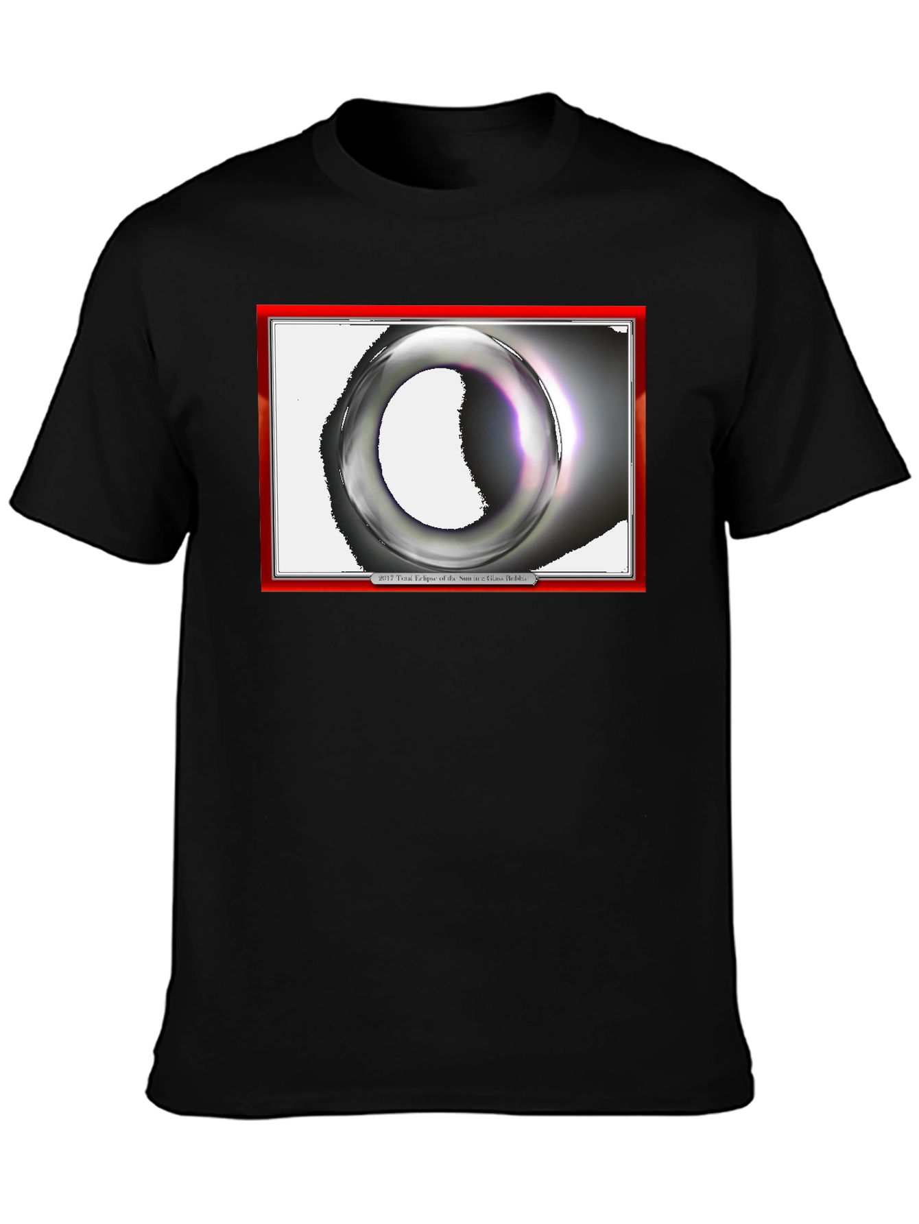 Eclipse Graphic Print Black T-Shirt