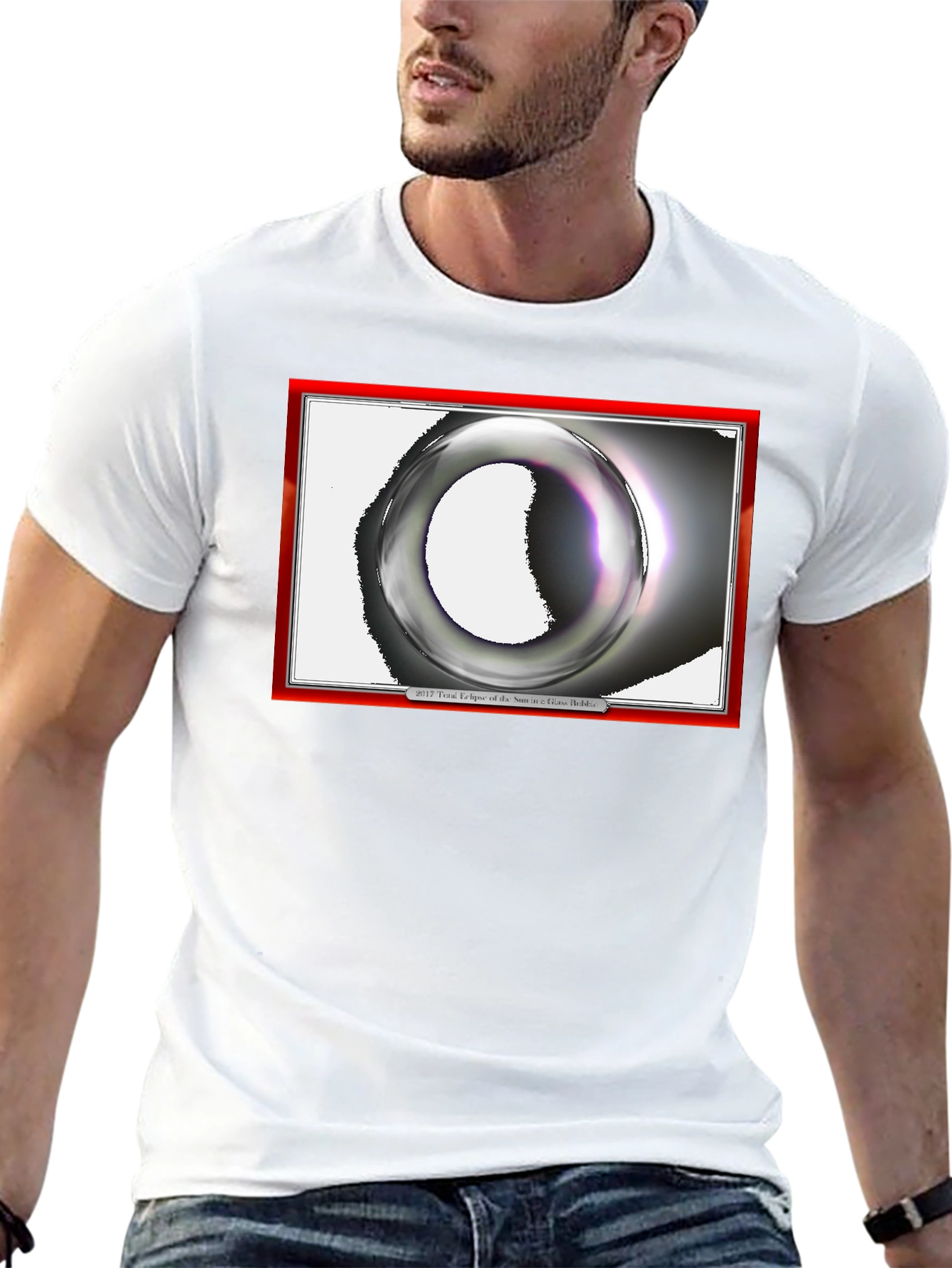 Eclipse Graphic Print Black T-Shirt