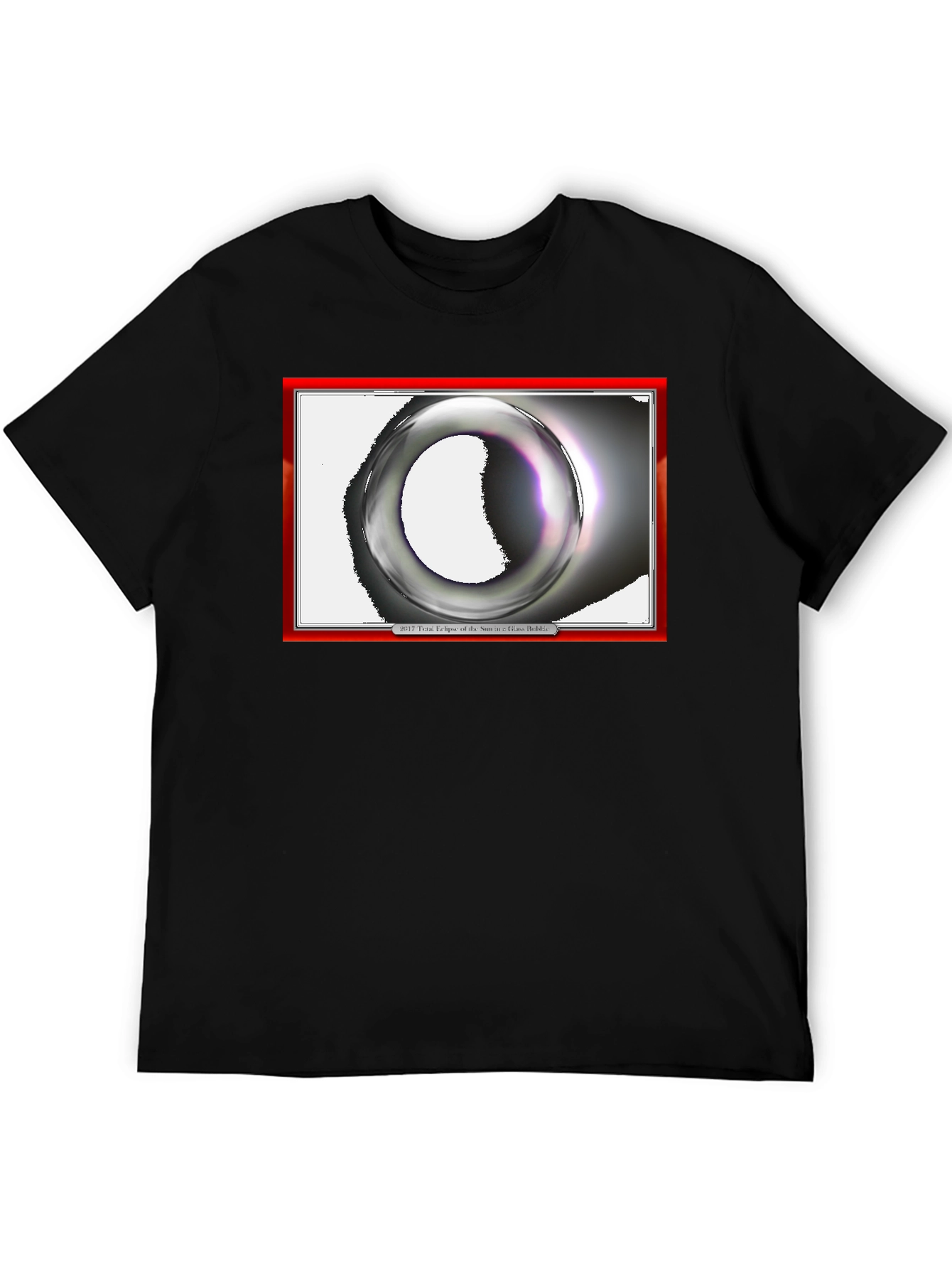 Eclipse Graphic Print Black T-Shirt