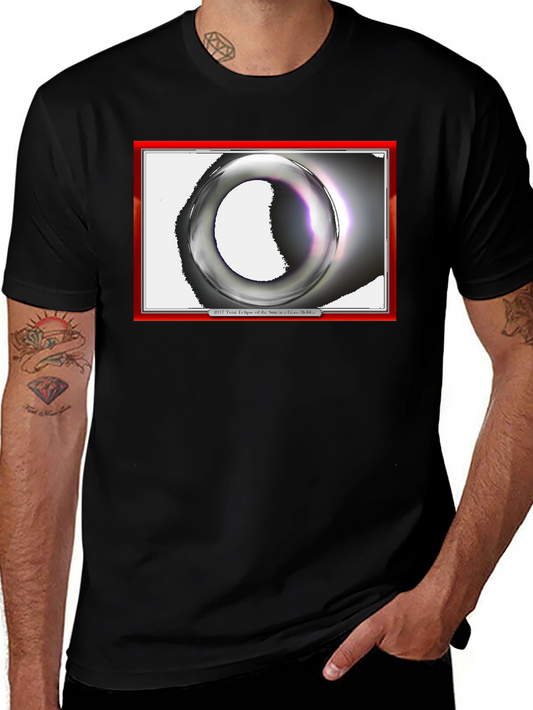 Eclipse Graphic Print Black T-Shirt