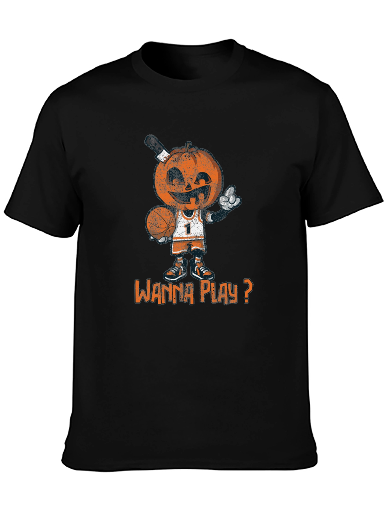 Basketball Pumpkin Man T-Shirt
