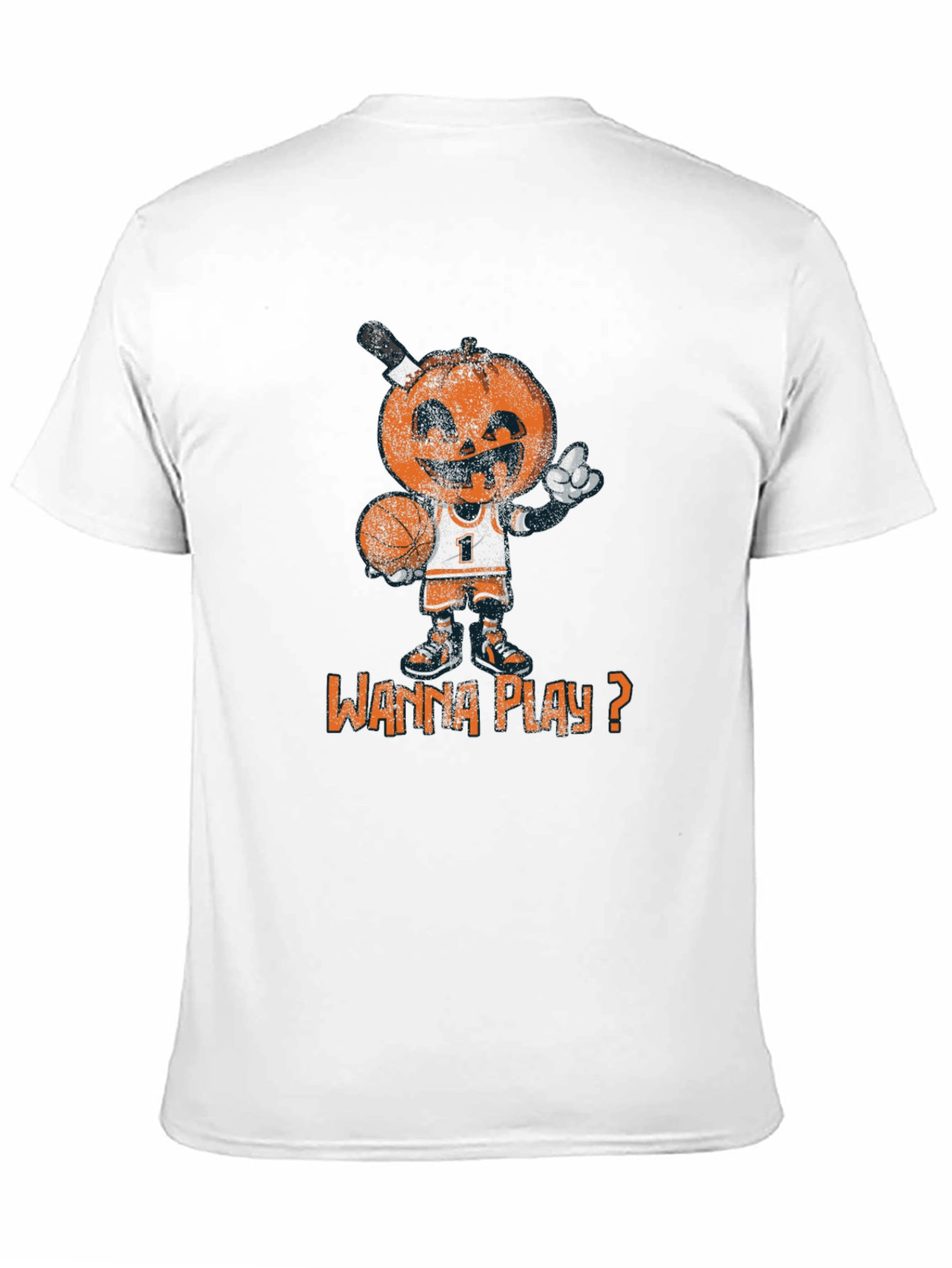 Basketball Pumpkin Man T-Shirt