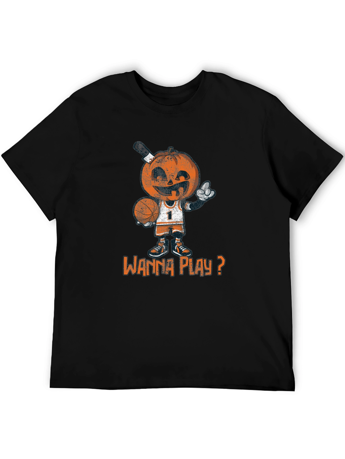 Basketball Pumpkin Man T-Shirt