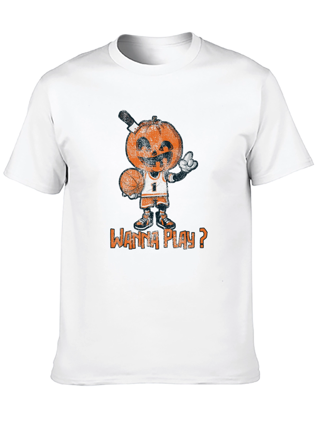 Basketball Pumpkin Man T-Shirt