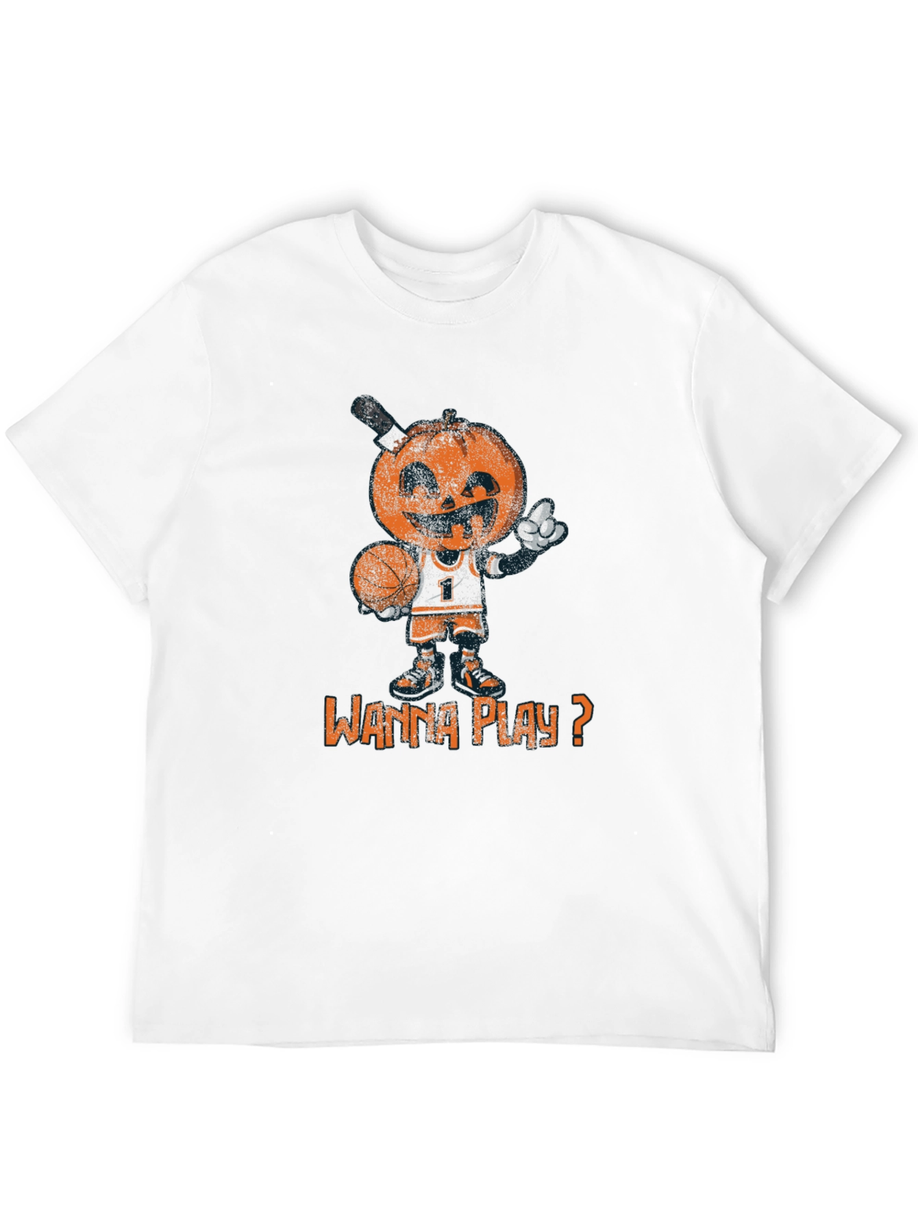 Basketball Pumpkin Man T-Shirt