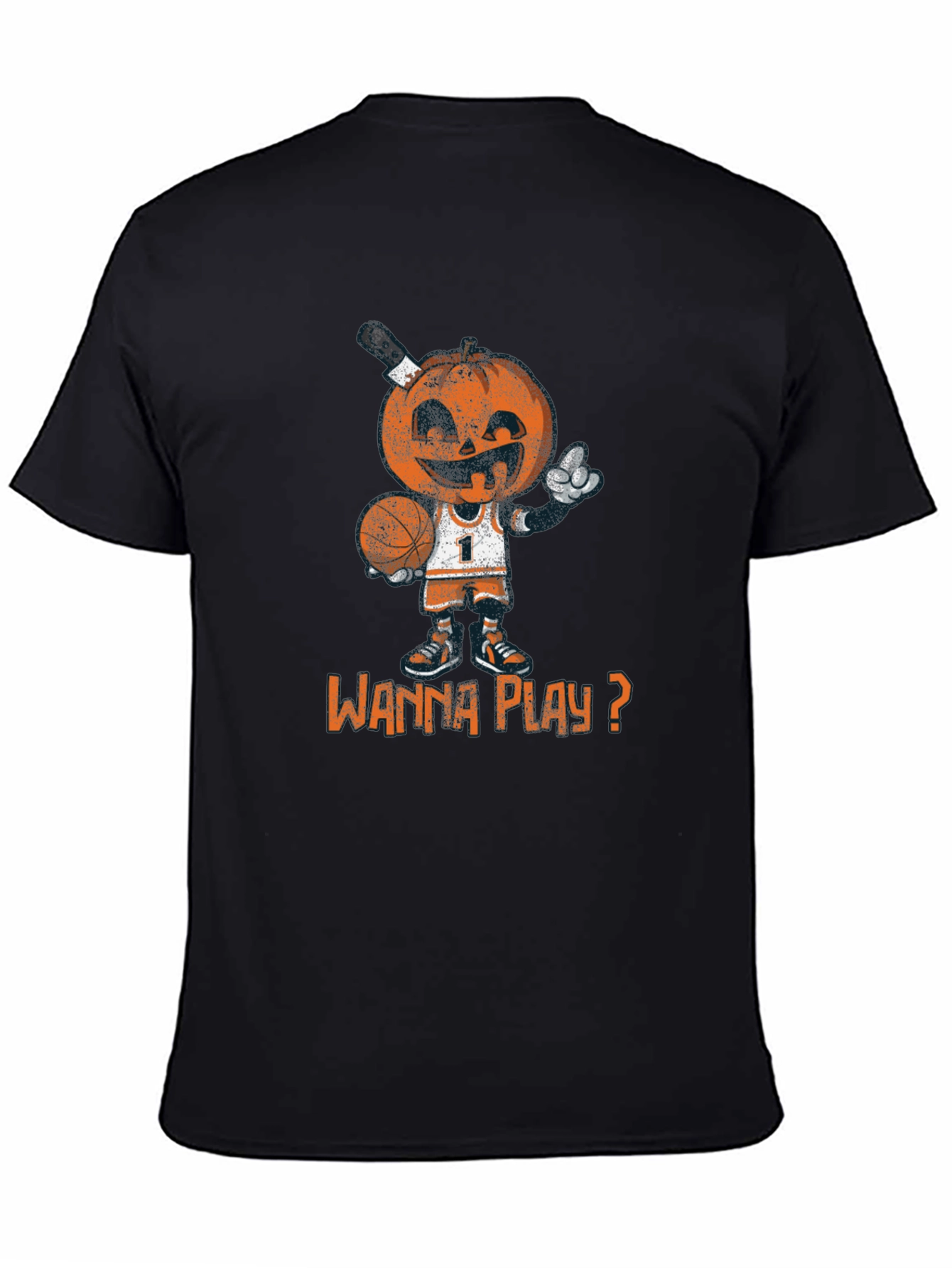 Basketball Pumpkin Man T-Shirt