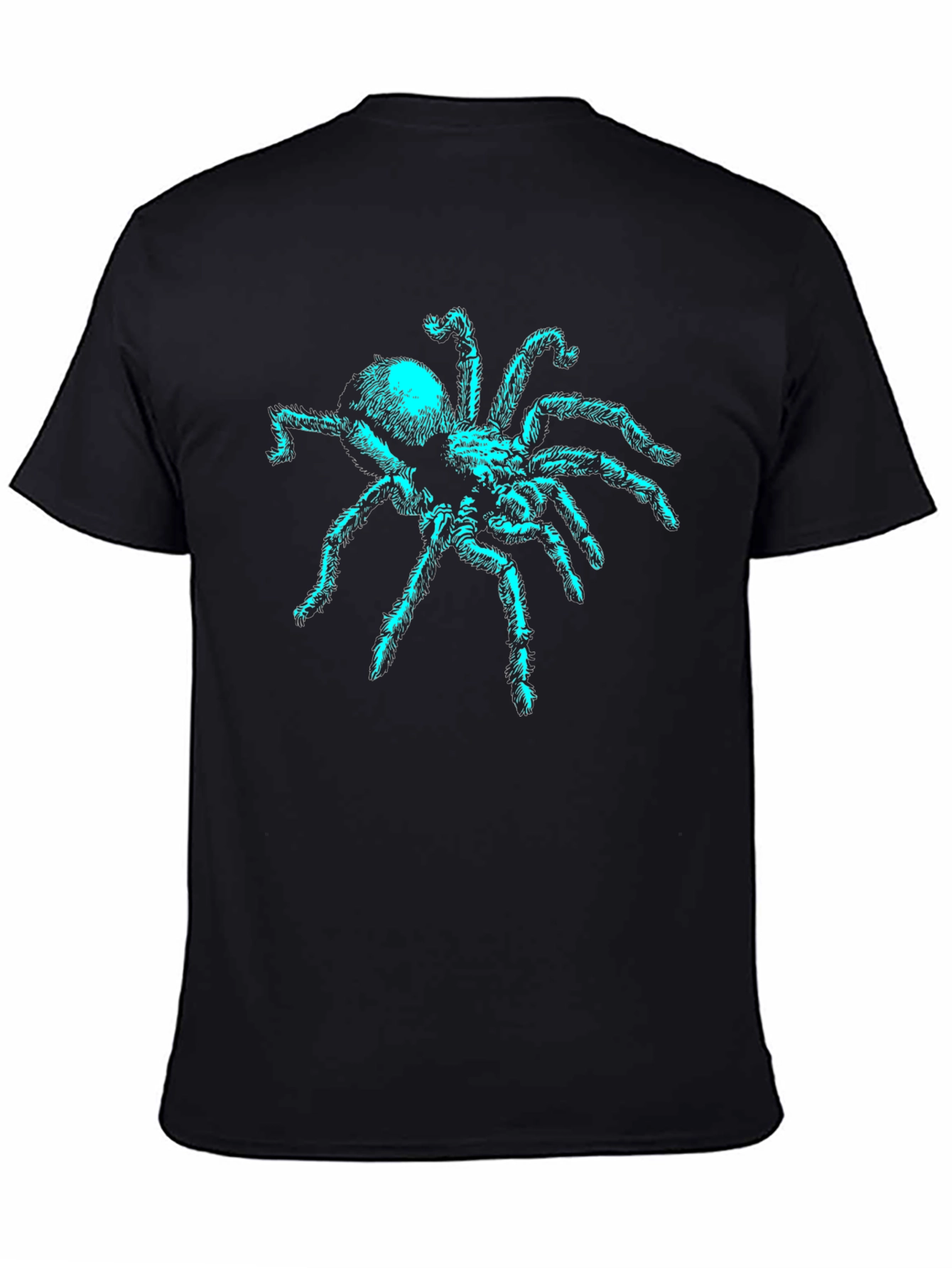 Spider Graphic Print Black T-Shirt