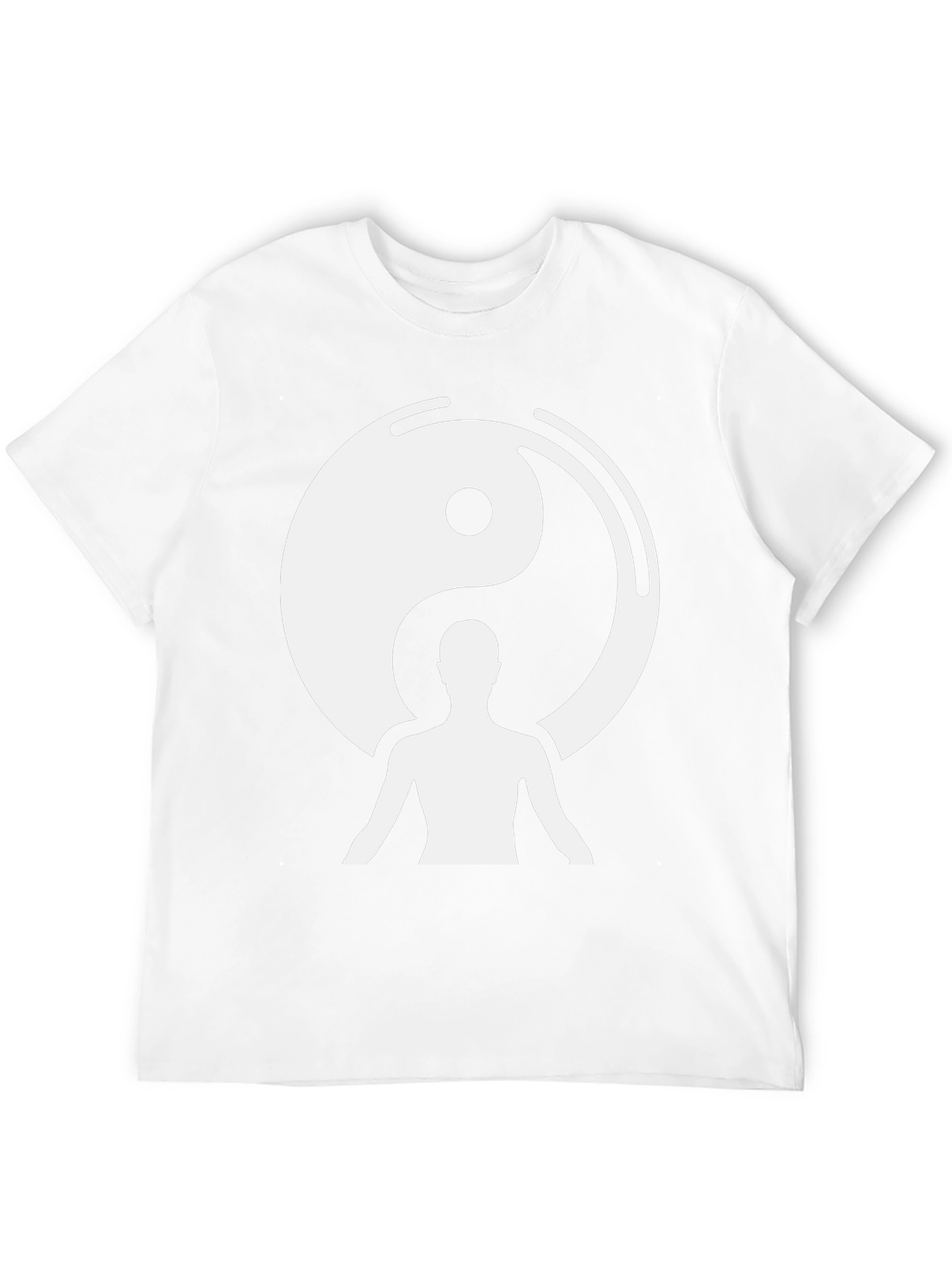 Yin Yang Meditation Graphic Tee - Black