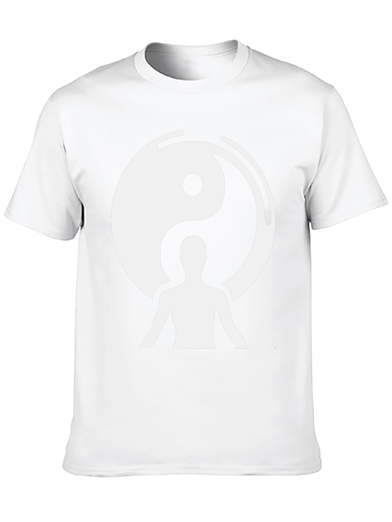 Yin Yang Meditation Graphic Tee - Black