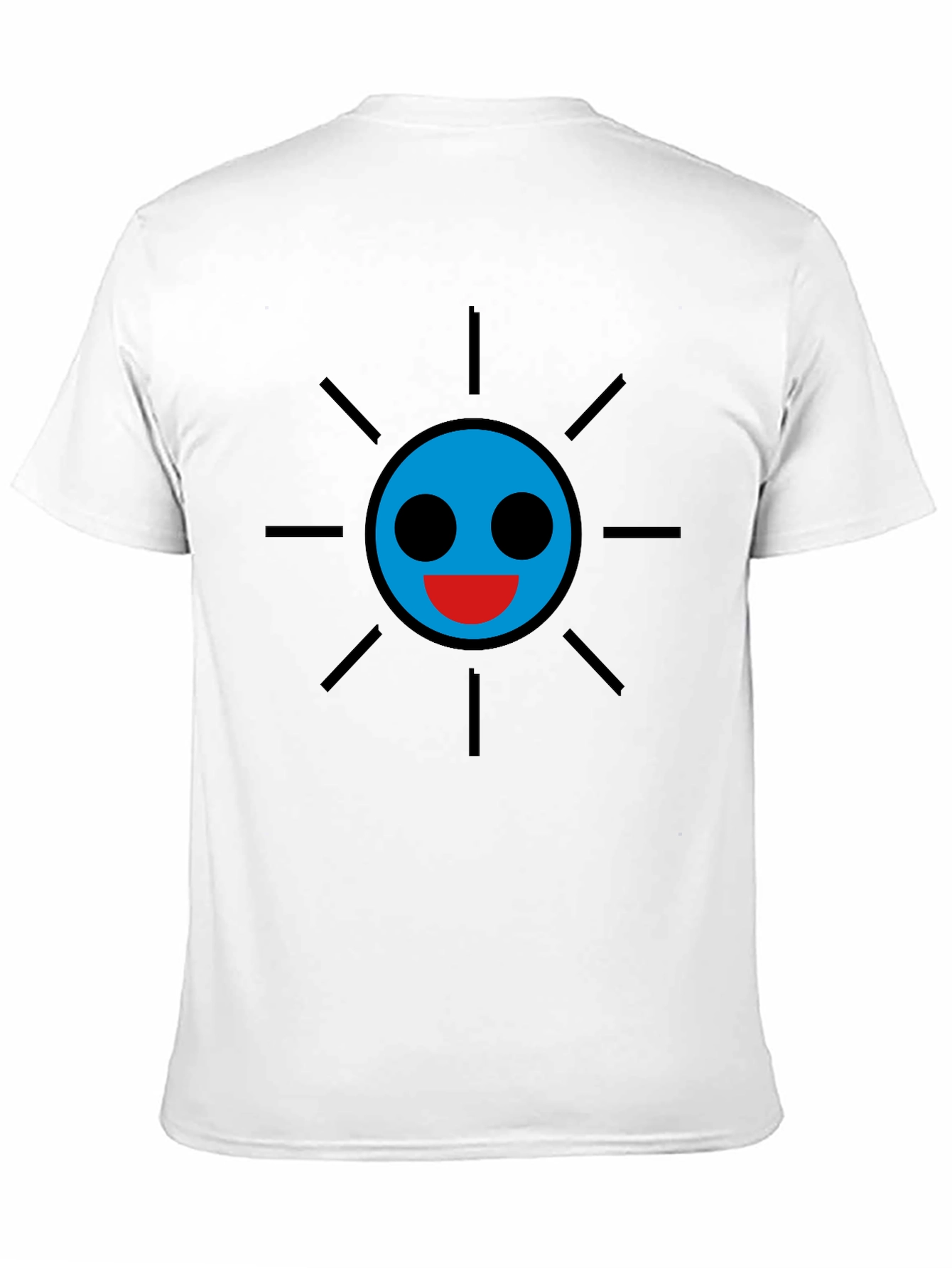 Smiley Sun Graphic Tee - Black