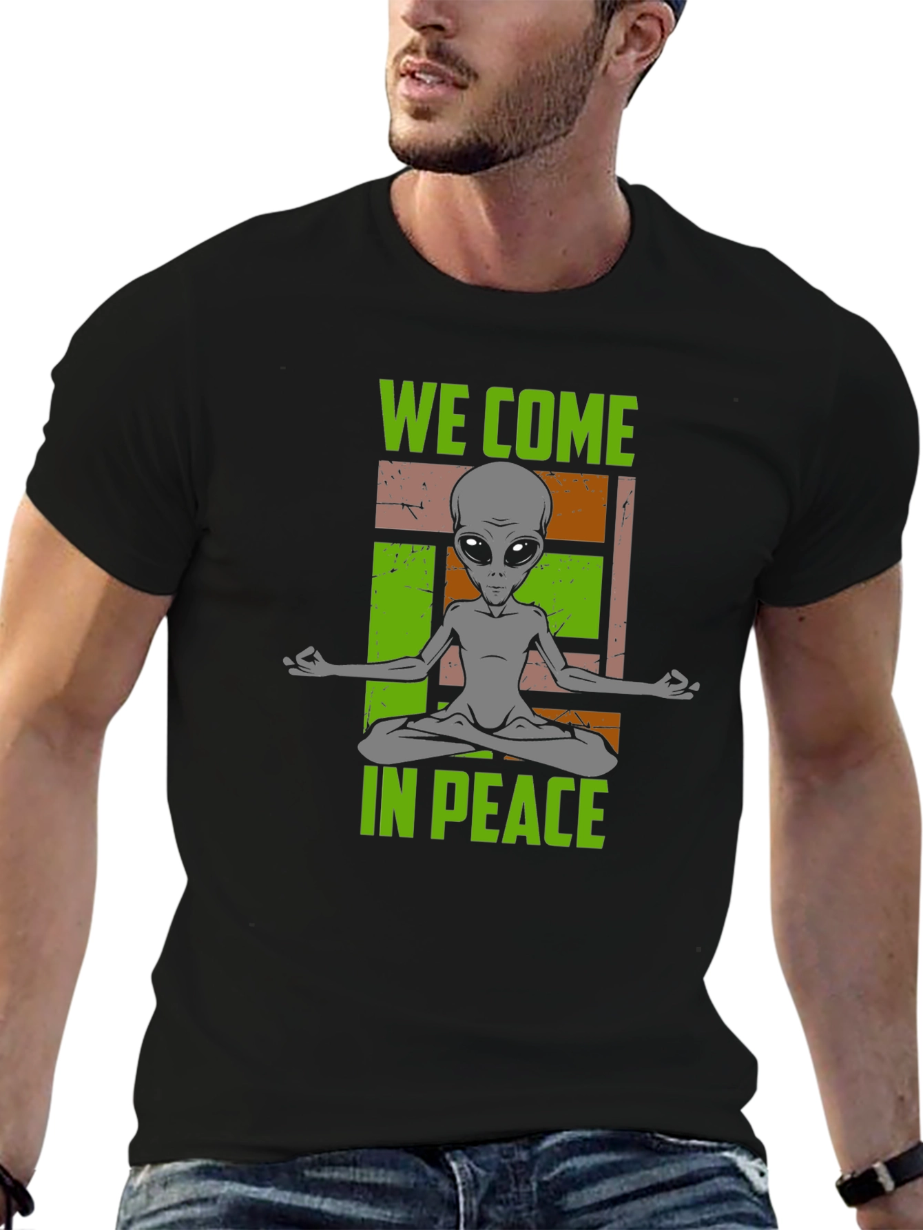 We Come In Peace Alien Graphic Tee