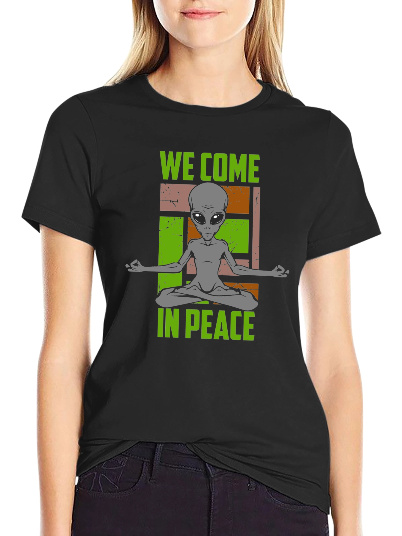 We Come In Peace Alien Graphic Tee