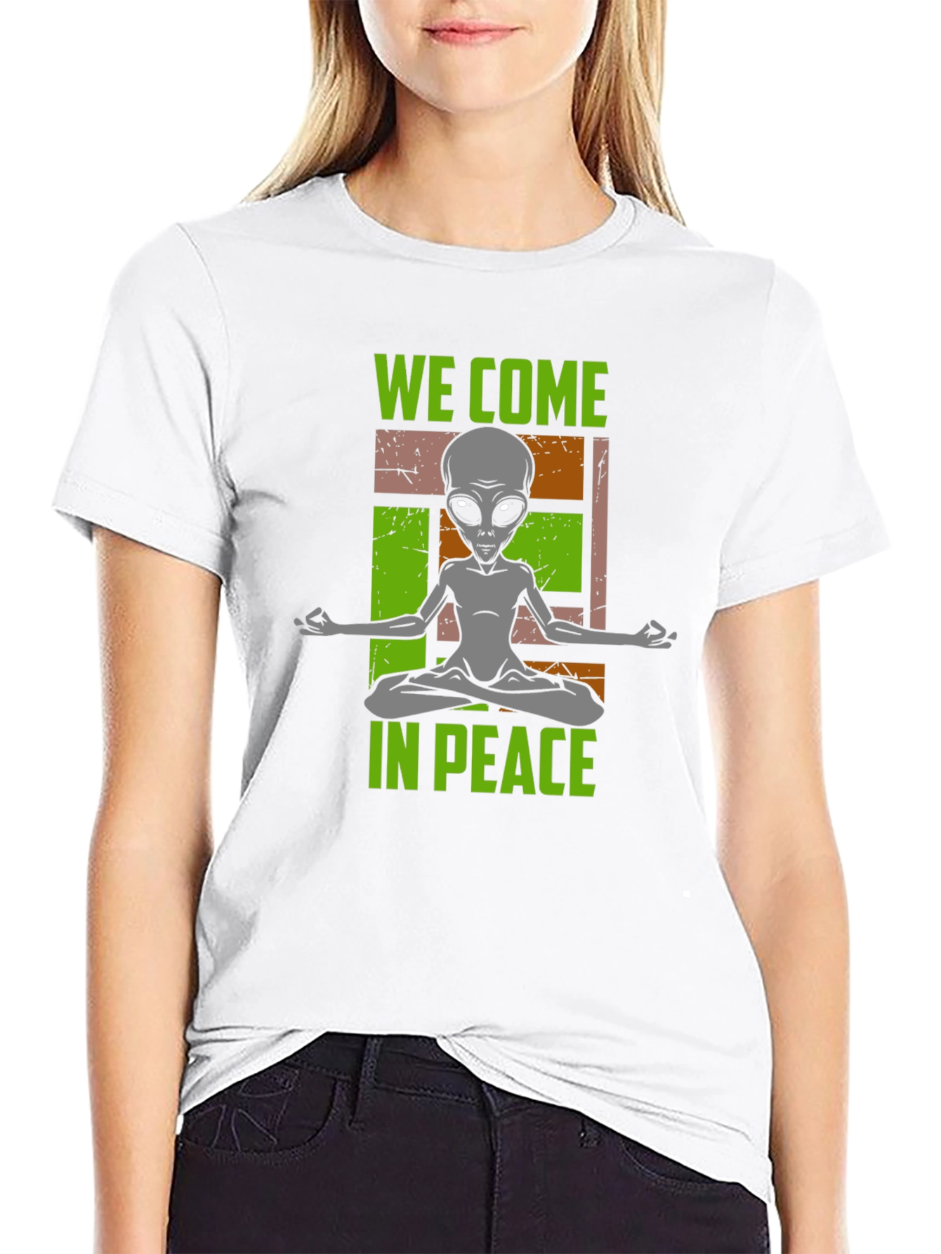 We Come In Peace Alien Graphic Tee