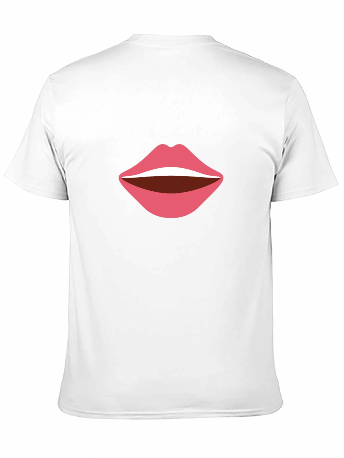 Bold Lips Graphic Tee - Casual Black T-Shirt
