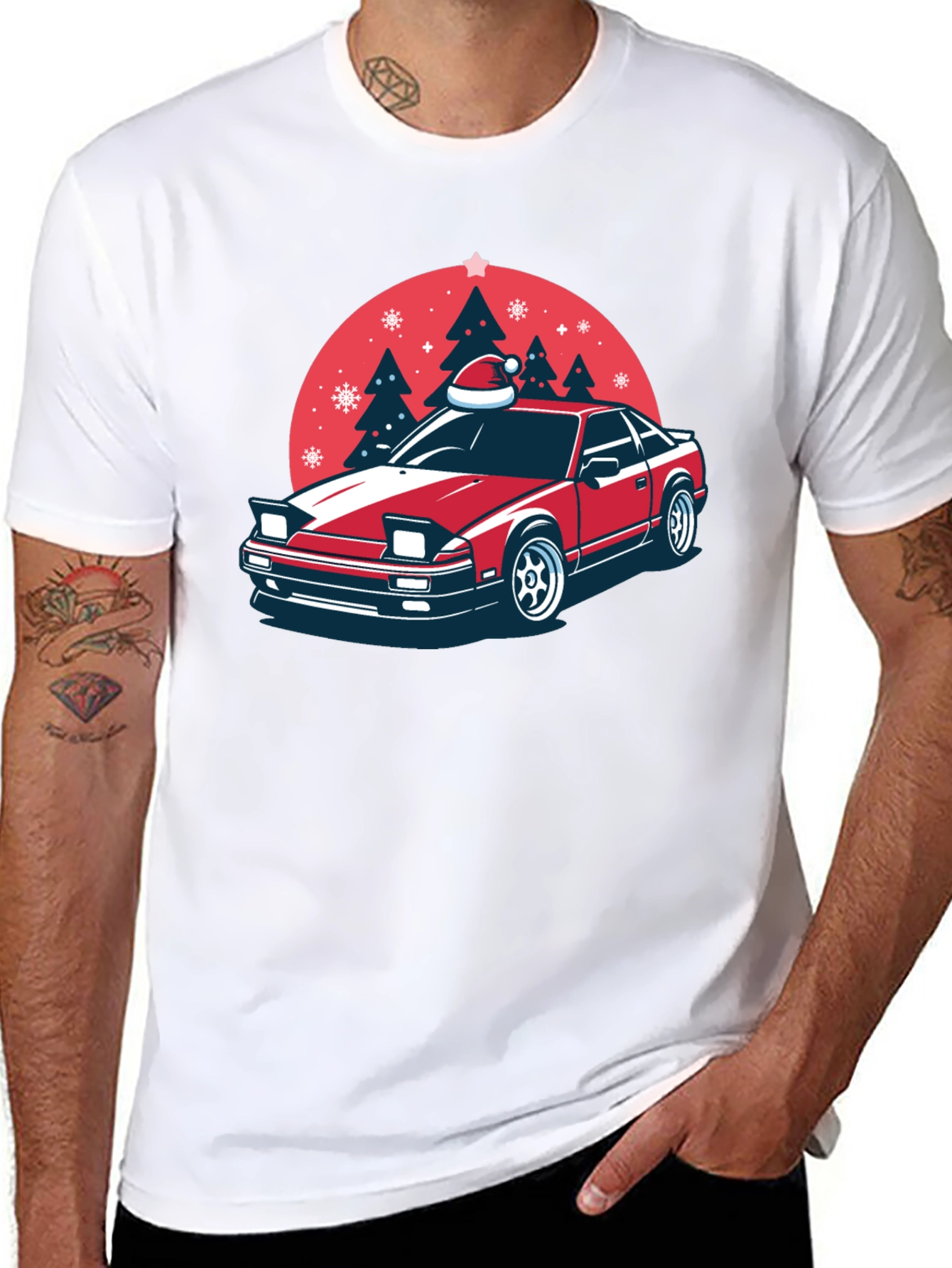 Christmas Car Graphic T-Shirt