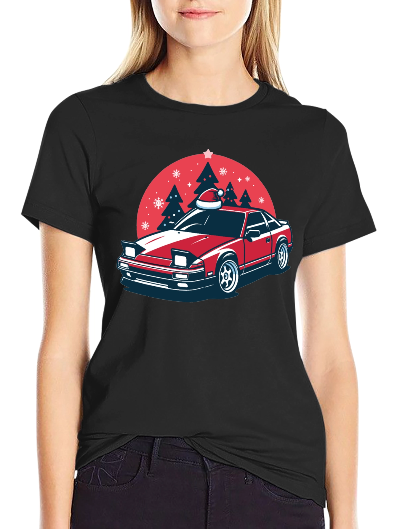 Christmas Car Graphic T-Shirt