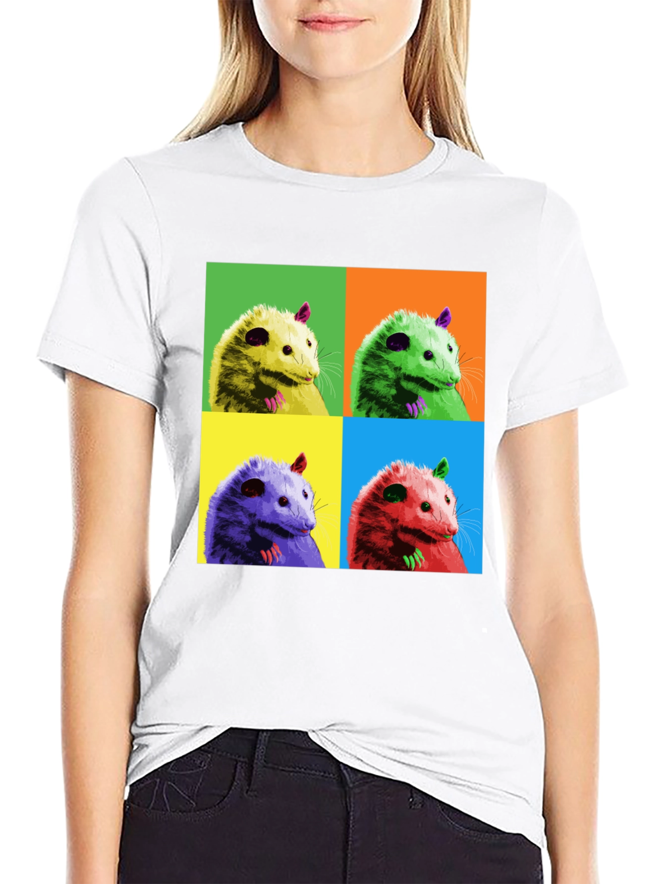 Pop Art Opossum Graphic Tee