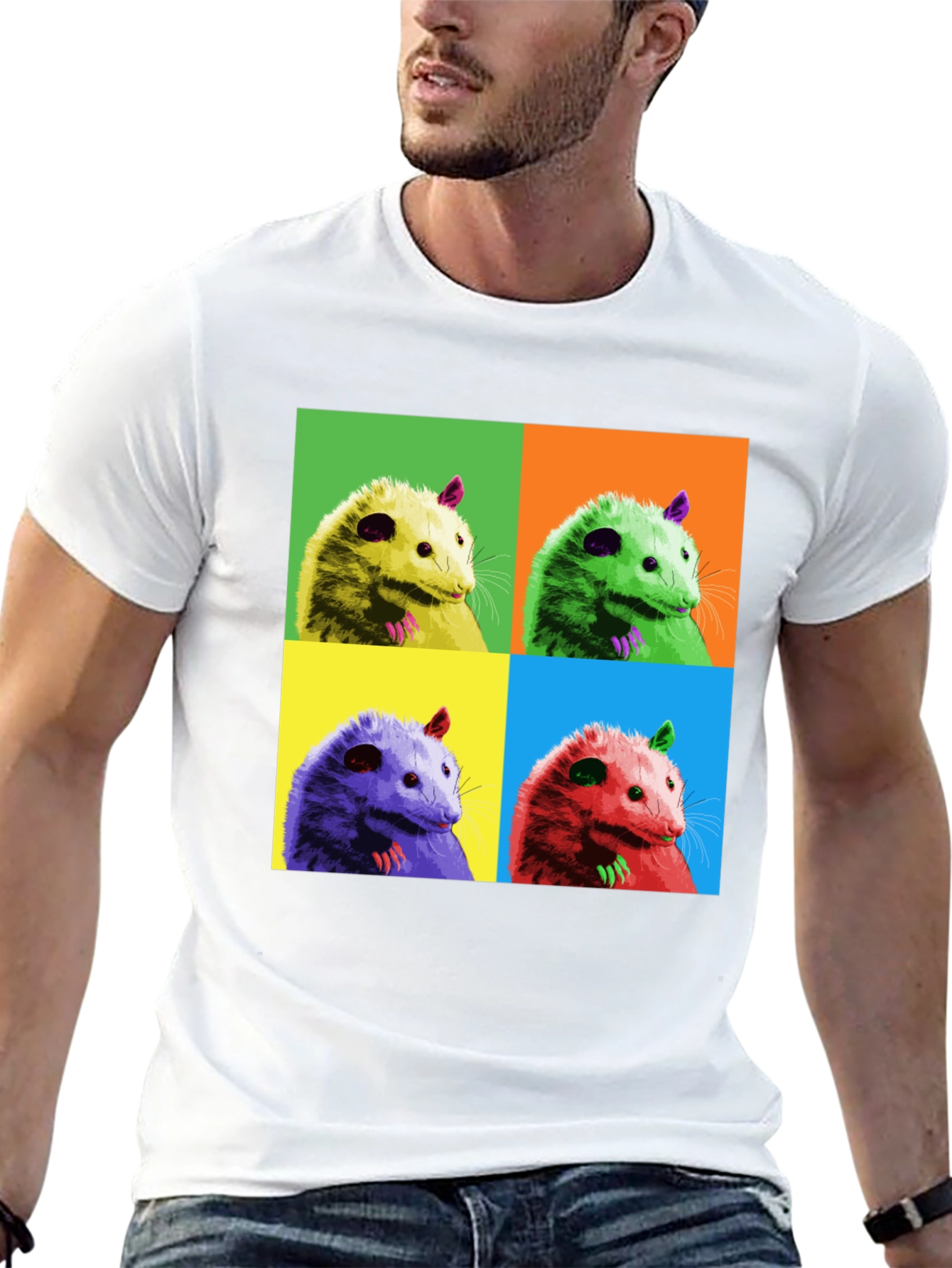 Pop Art Opossum Graphic Tee