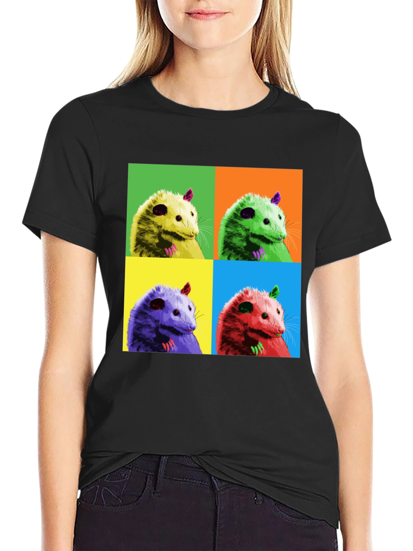 Pop Art Opossum Graphic Tee