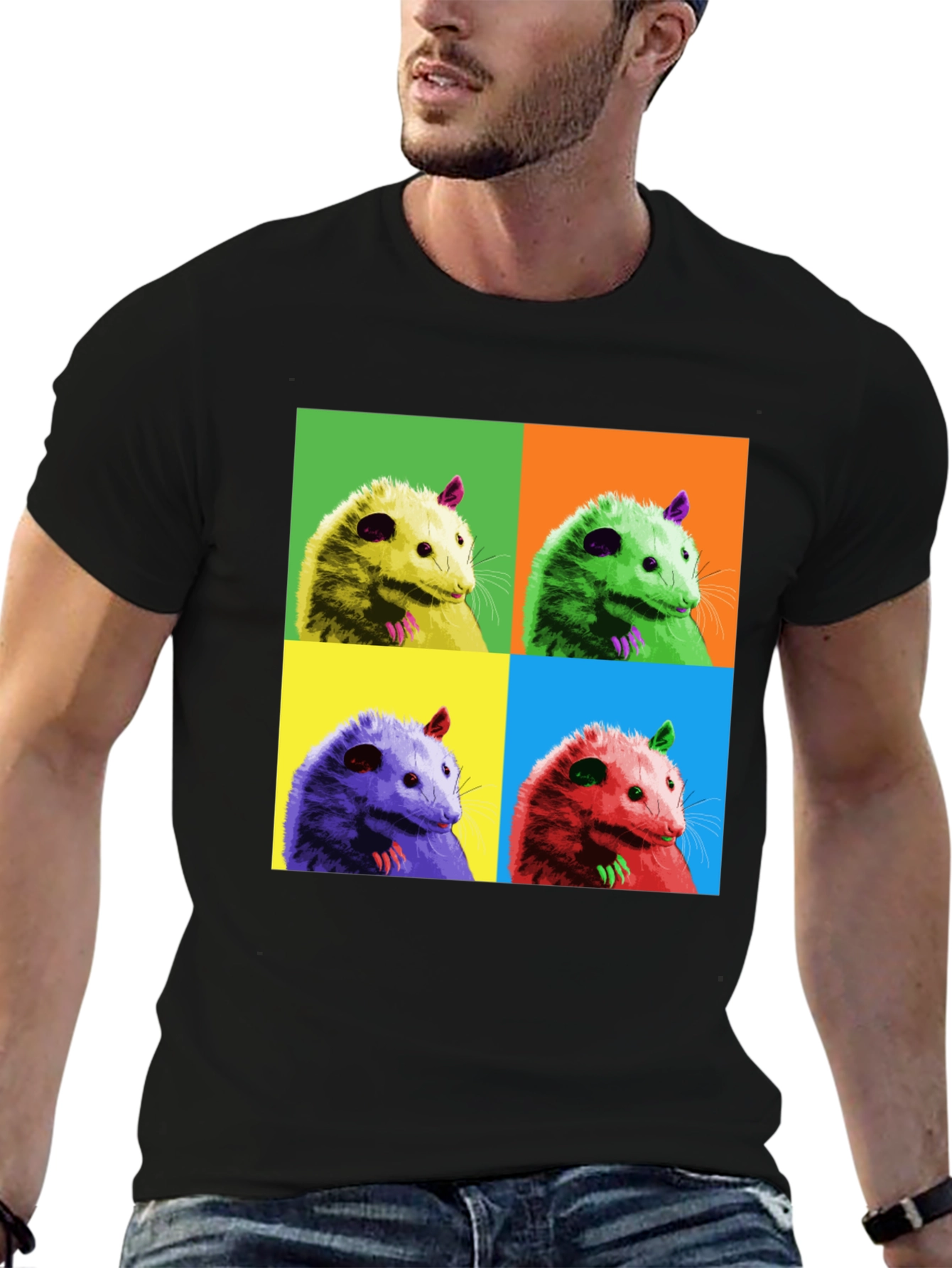 Pop Art Opossum Graphic Tee