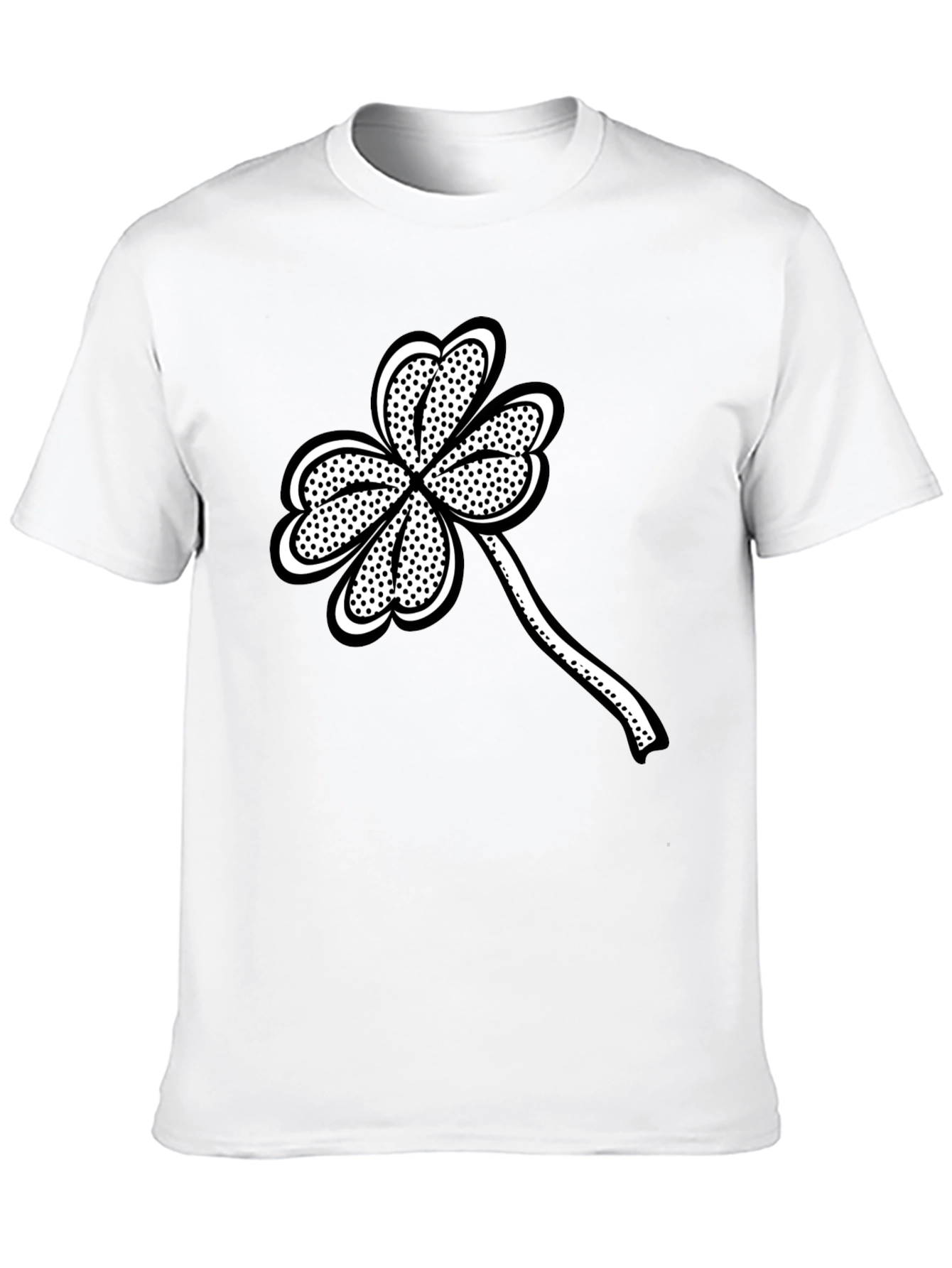 St. Patricks Day Black Clover Graphic Tee