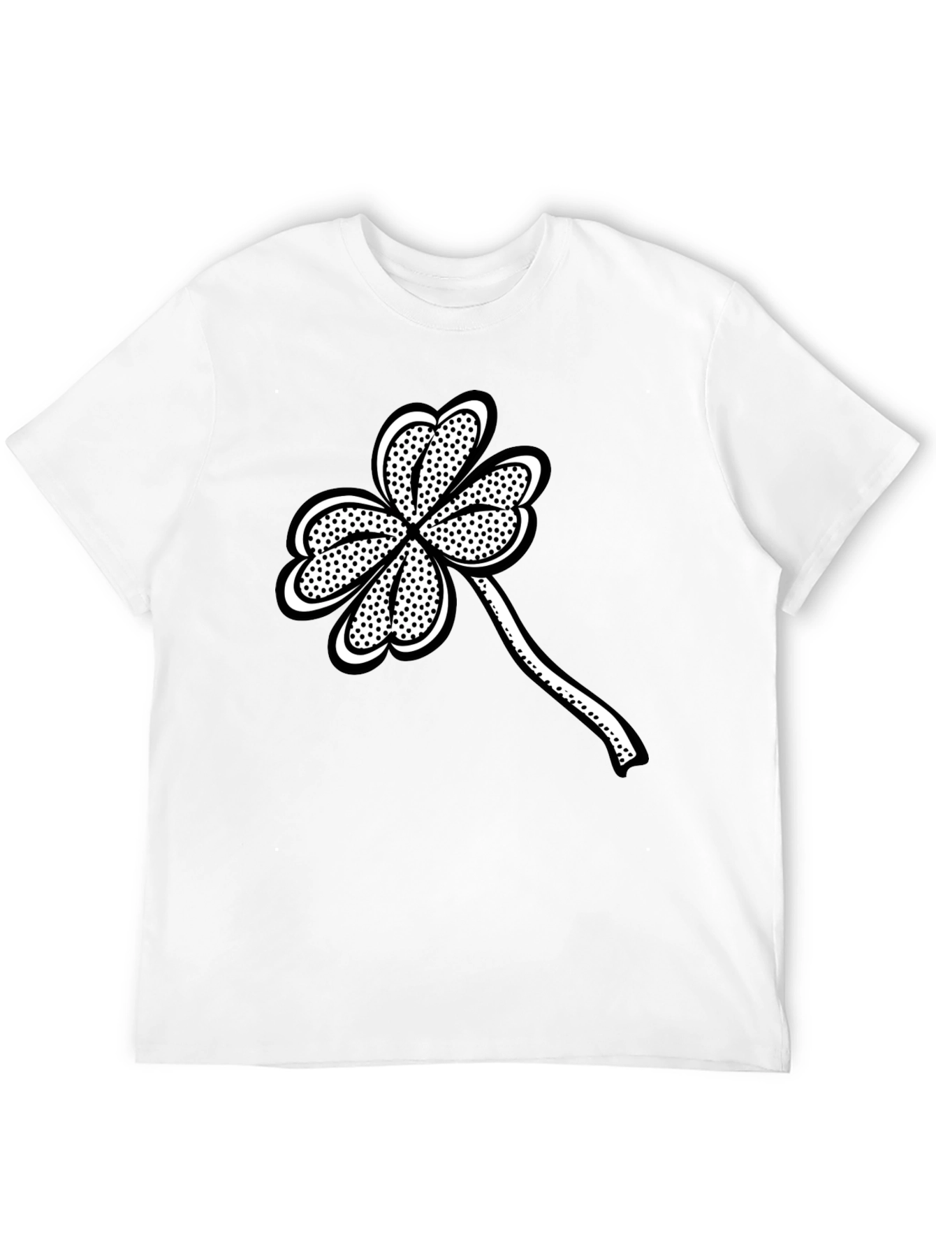 St. Patricks Day Black Clover Graphic Tee