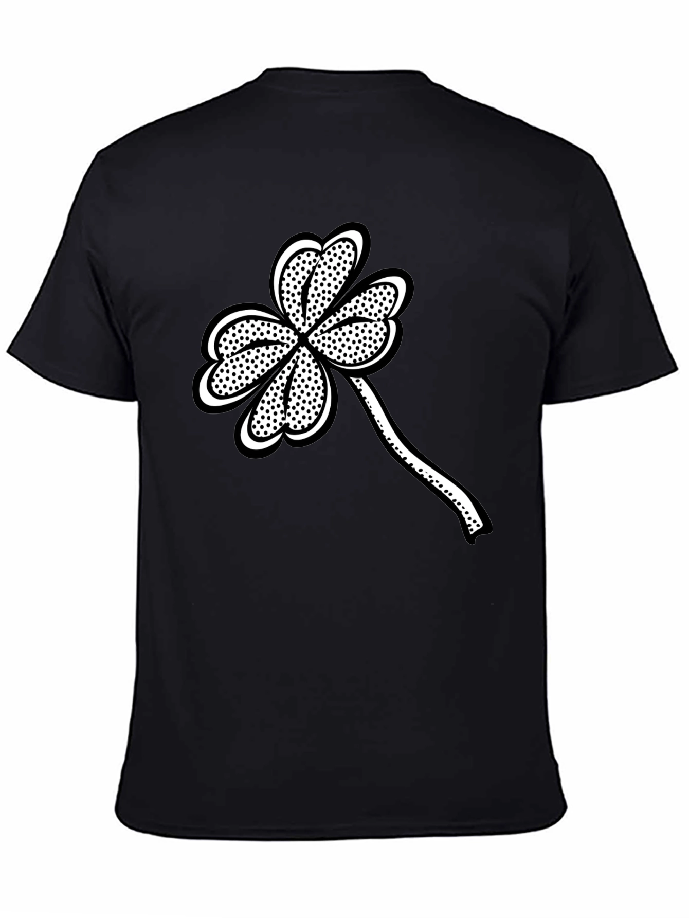 St. Patricks Day Black Clover Graphic Tee