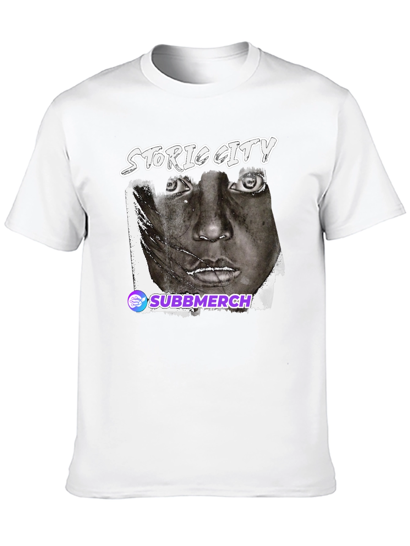 Black Graphic Tee - Historic City Portrait