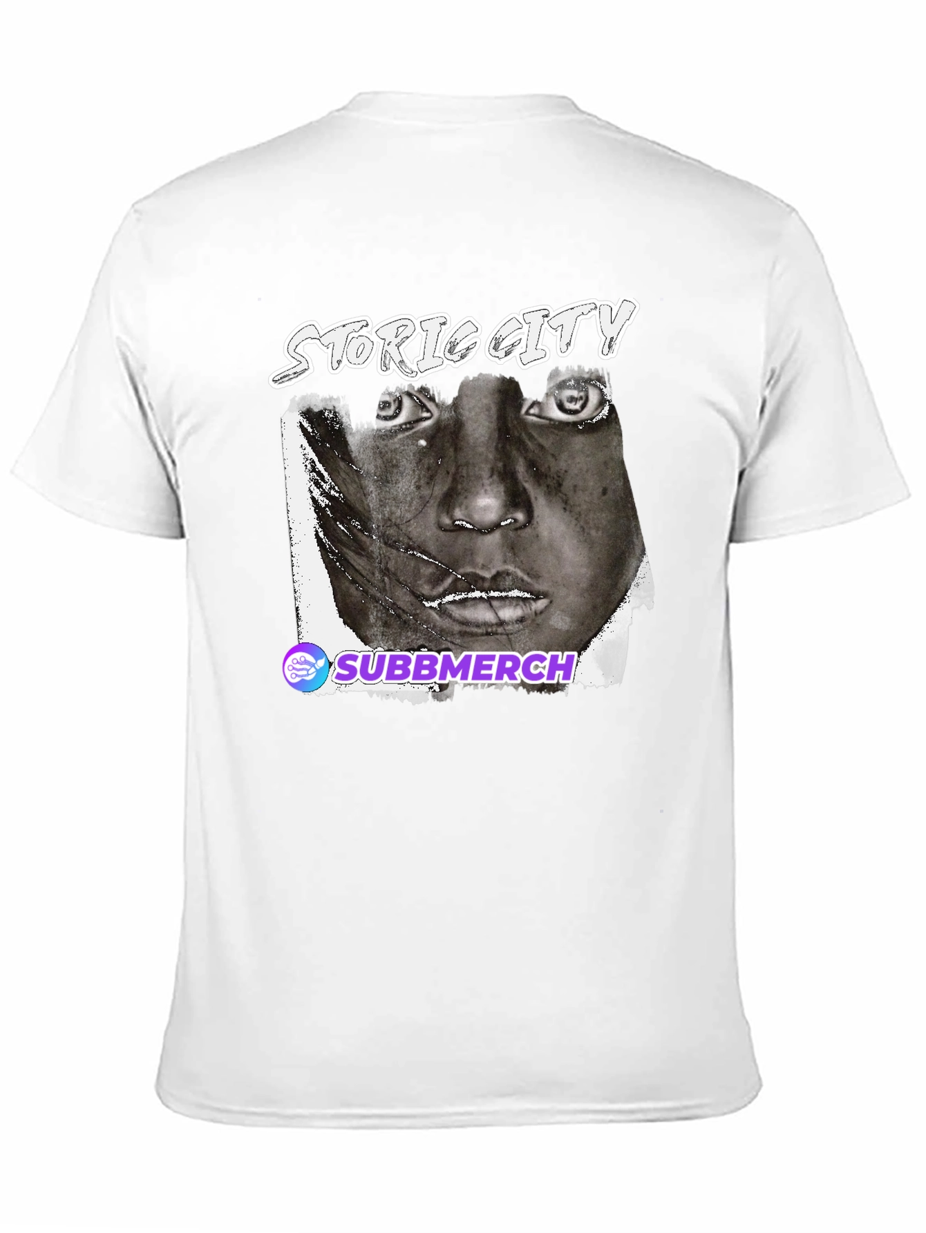 Black Graphic Tee - Historic City Portrait