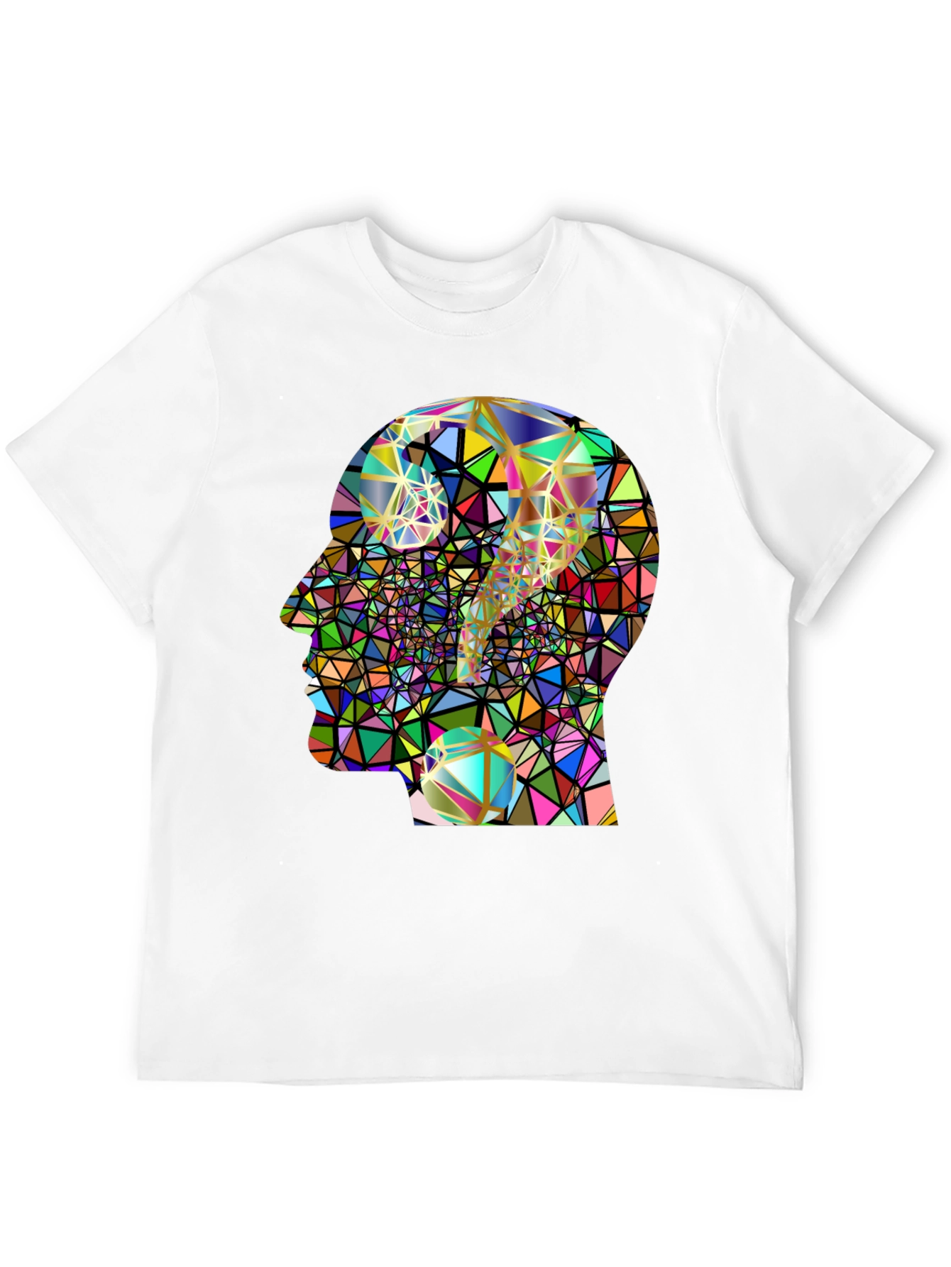 Abstract Mind T-Shirt - Geometric Question Mark Design