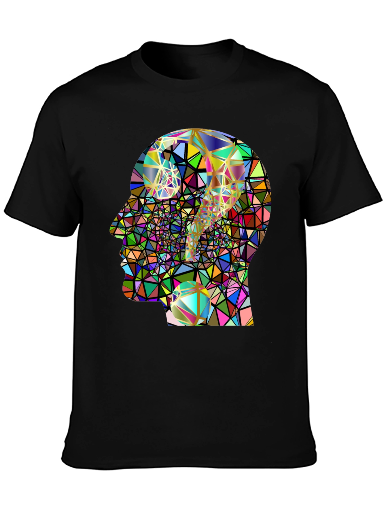 Abstract Mind T-Shirt - Geometric Question Mark Design