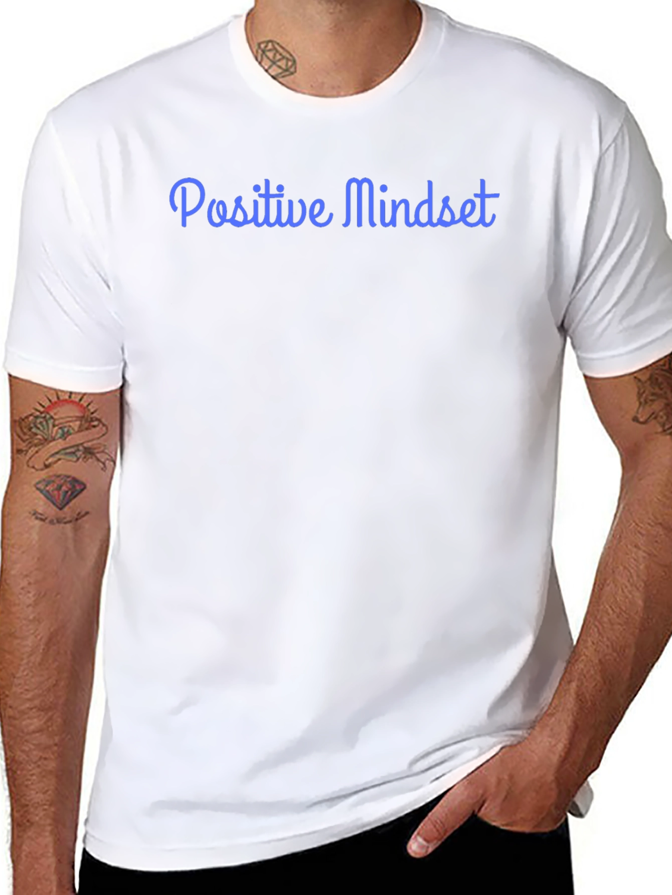 Positive Mindset Graphic Tee - Black