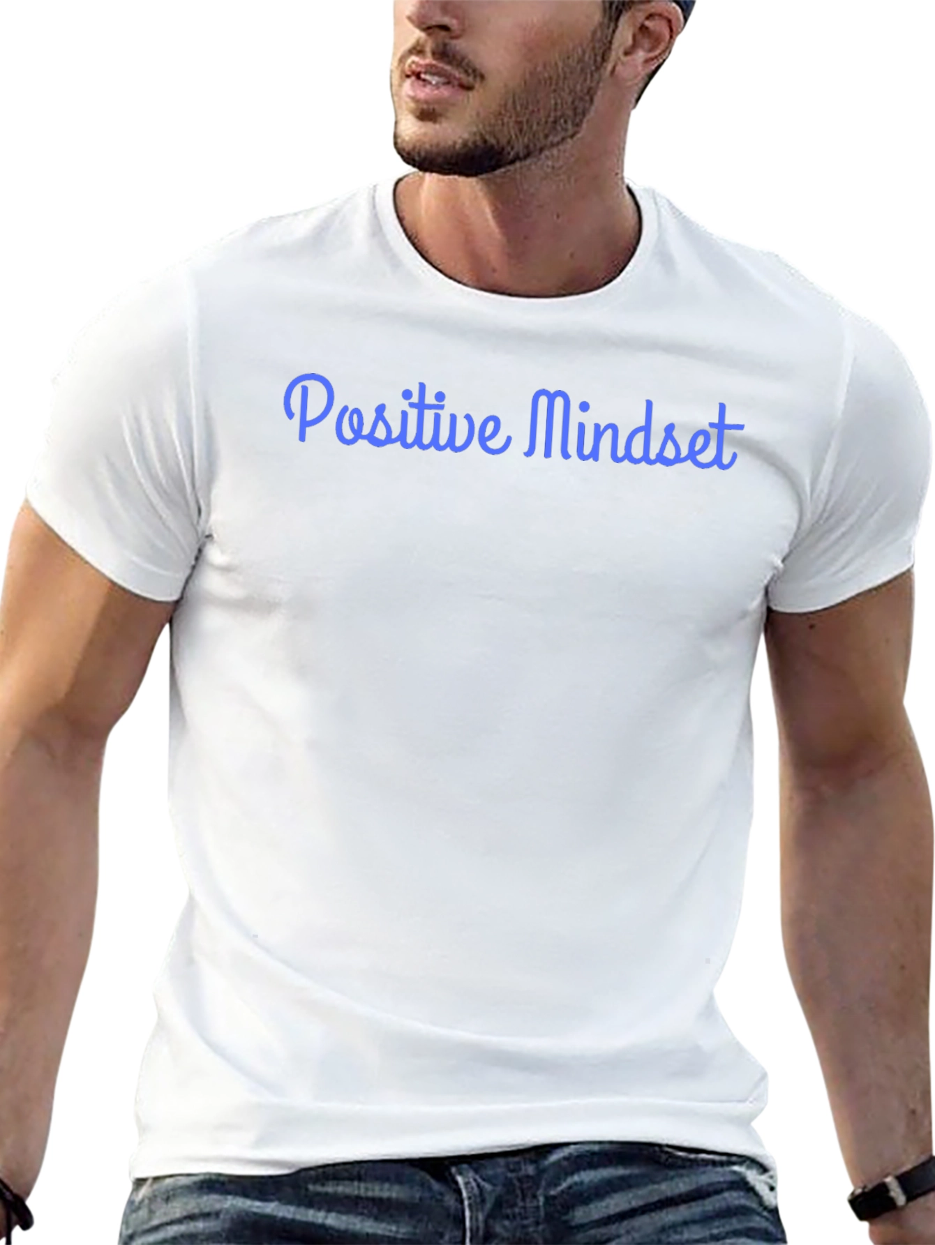 Positive Mindset Graphic Tee - Black